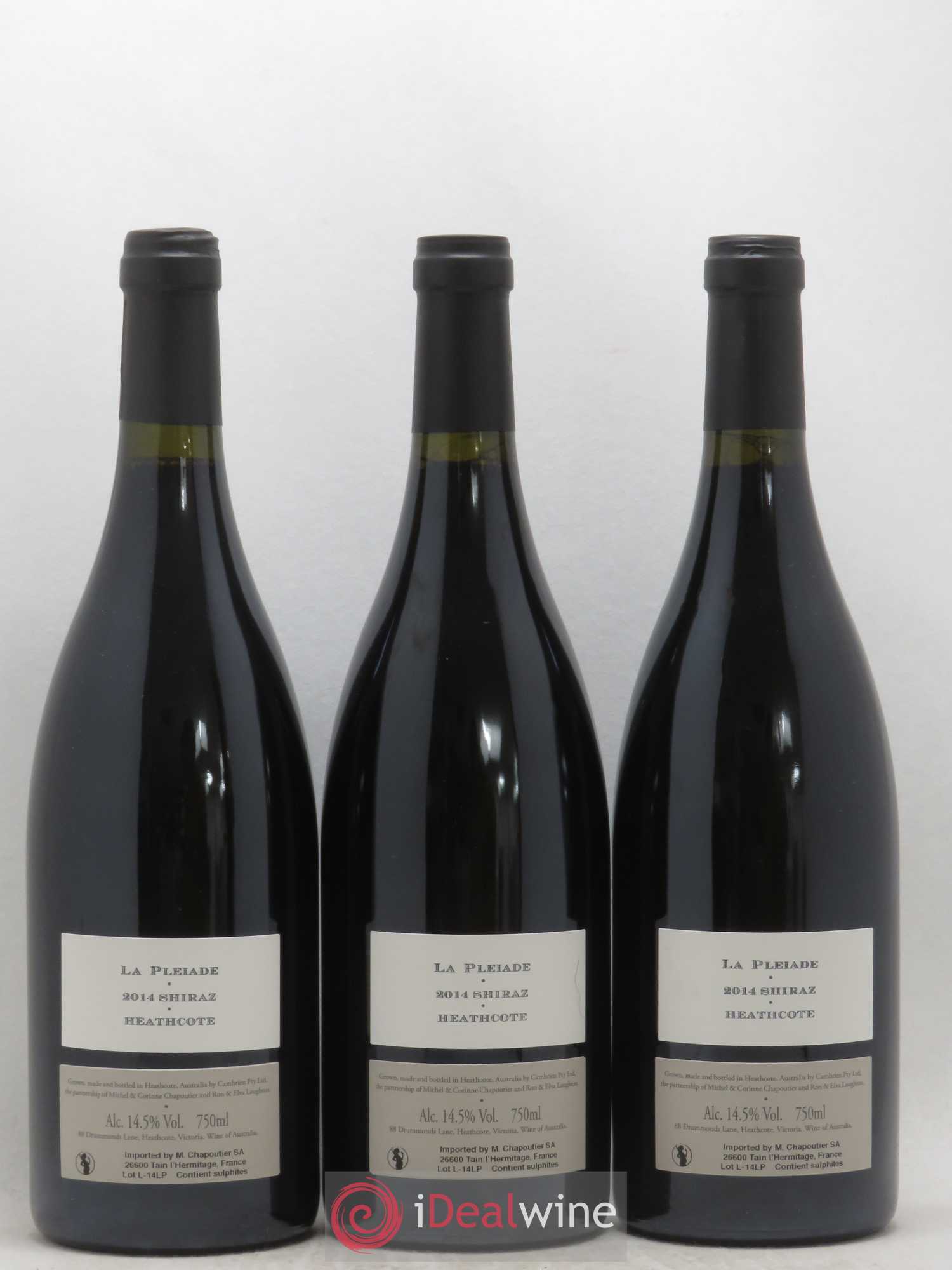 Australie Cambrien La Pleiade Chapoutier 2014 - Lot de 3 bouteilles - 1
