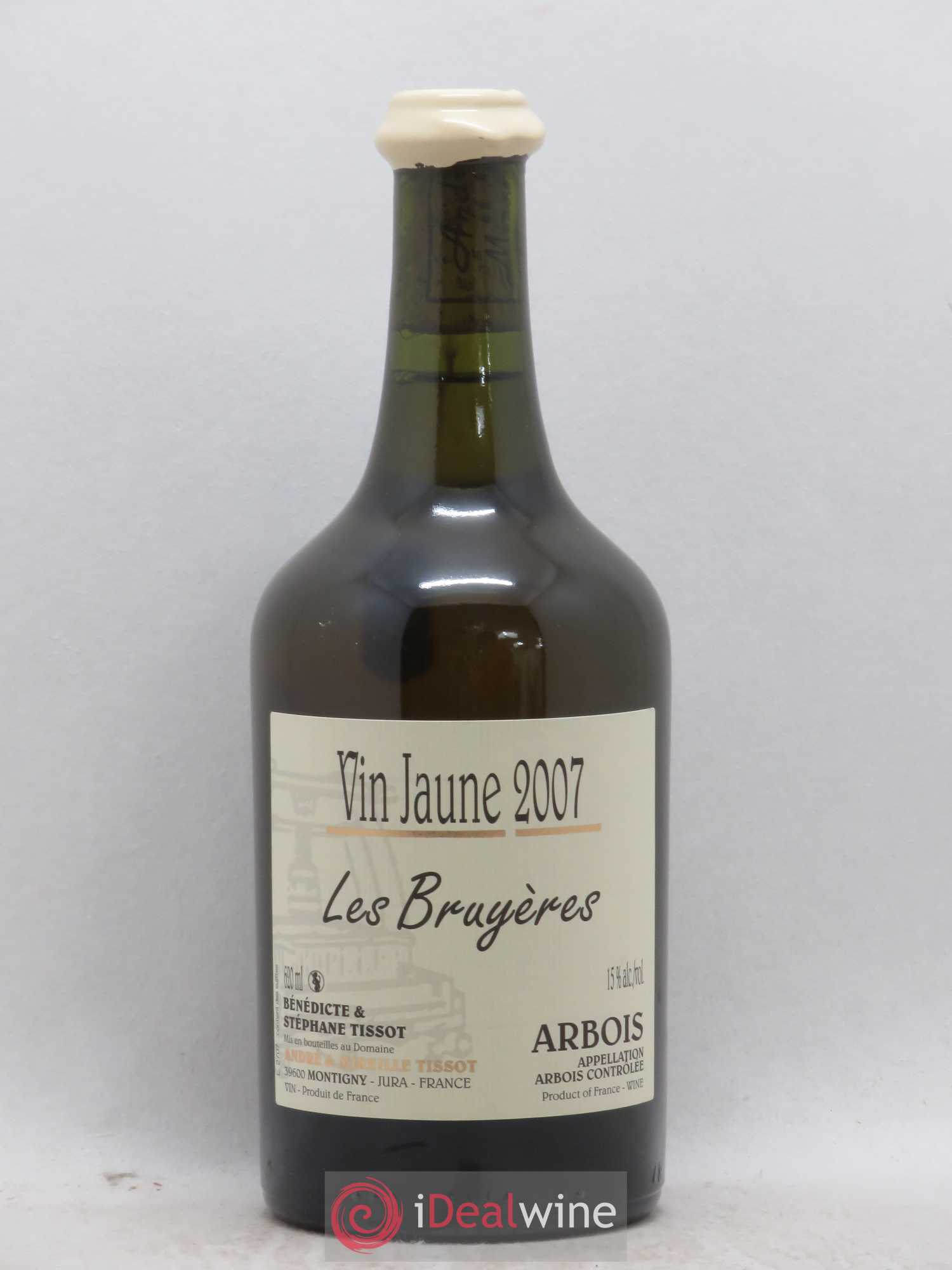 Arbois Vin Jaune Les Bruyères Bénédicte et Stéphane Tissot 2007 - Lot de 1 bouteille - 0
