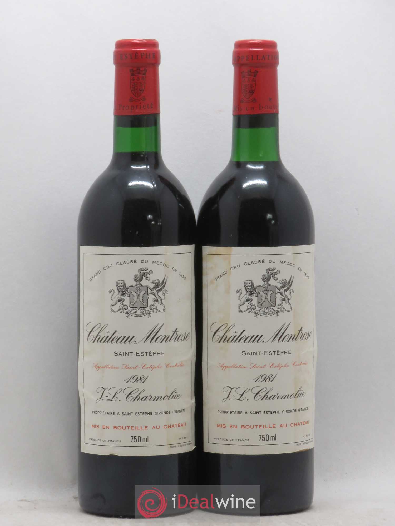 Château Montrose 2ème Grand Cru Classé 1981 - Lot de 2 bouteilles - 0