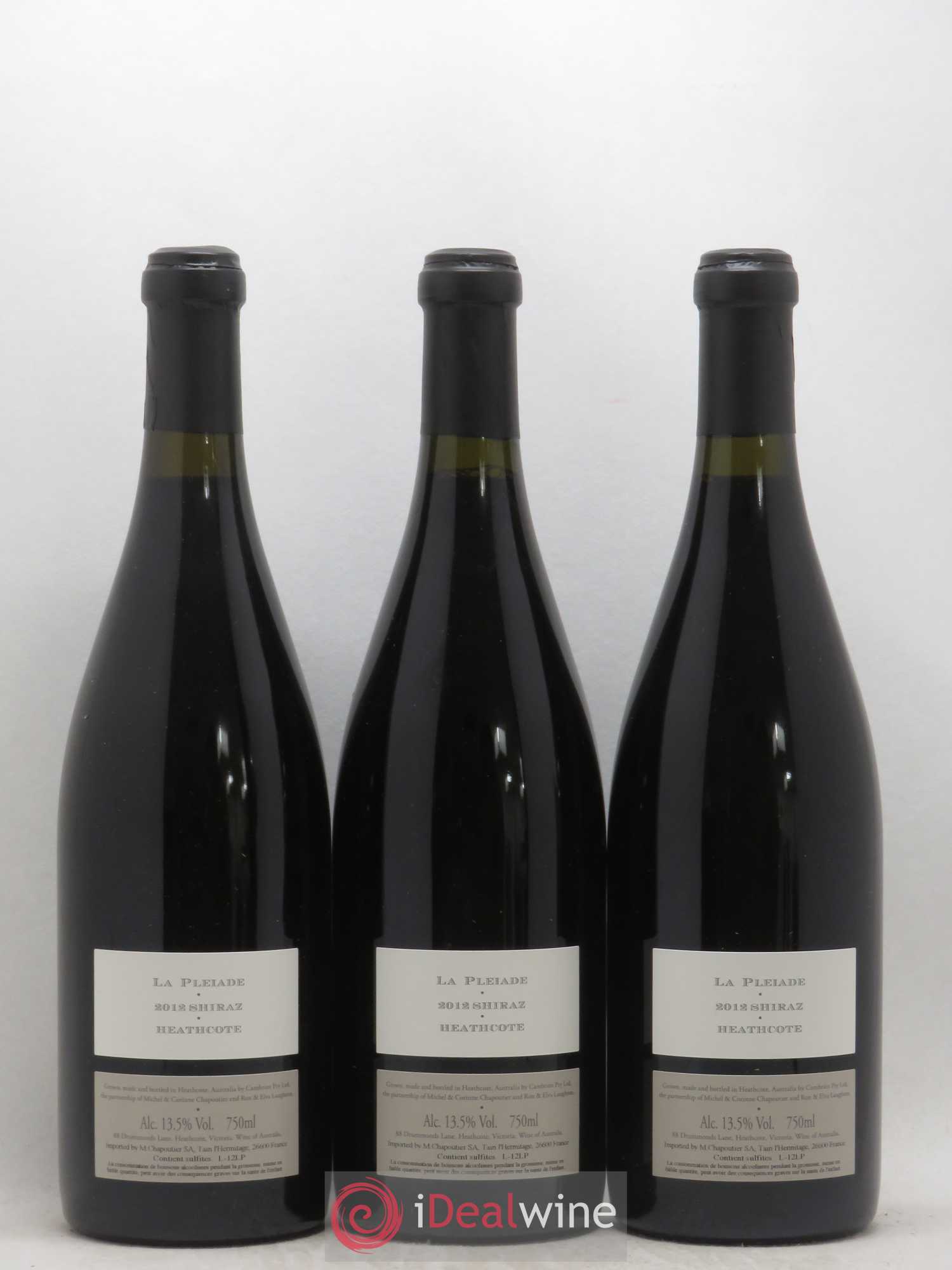 Australie Cambrien La Pleiade Chapoutier 2012 - Lot de 3 bouteilles - 1