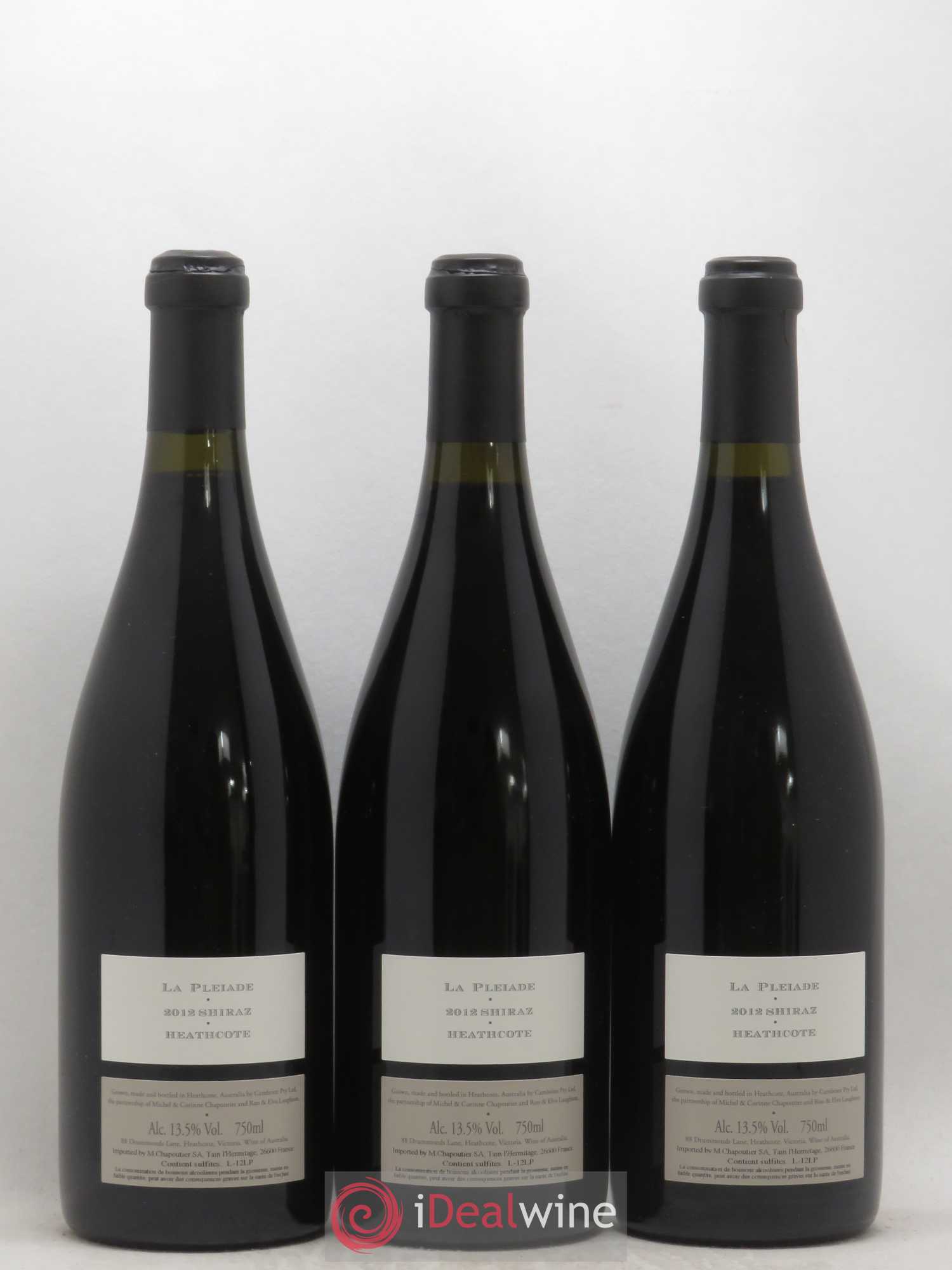 Australie Cambrien La Pleiade Chapoutier 2012 - Lot de 3 bouteilles - 1