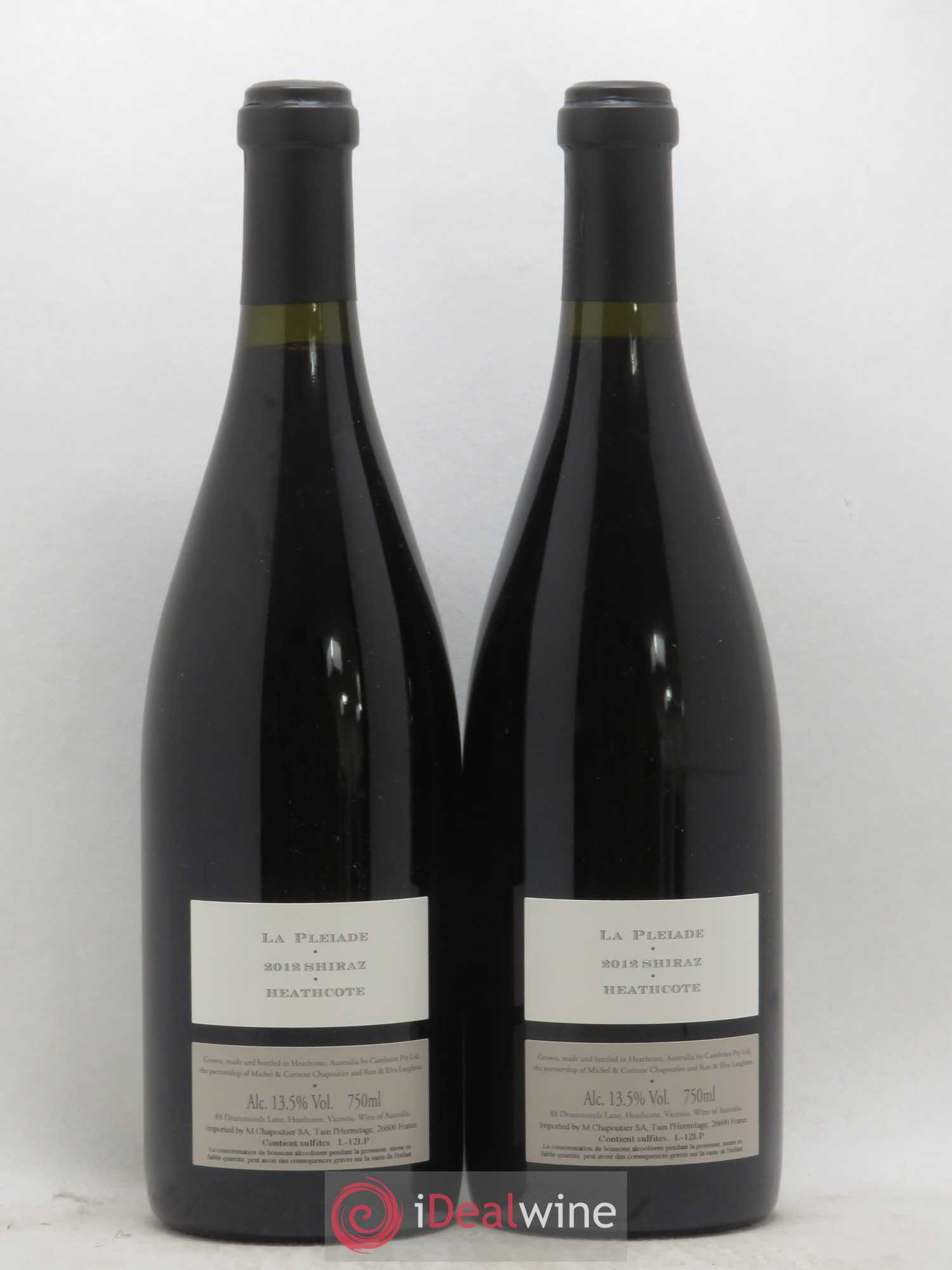 Australie Cambrien La Pleiade Chapoutier 2012 - Lot de 2 bouteilles - 1
