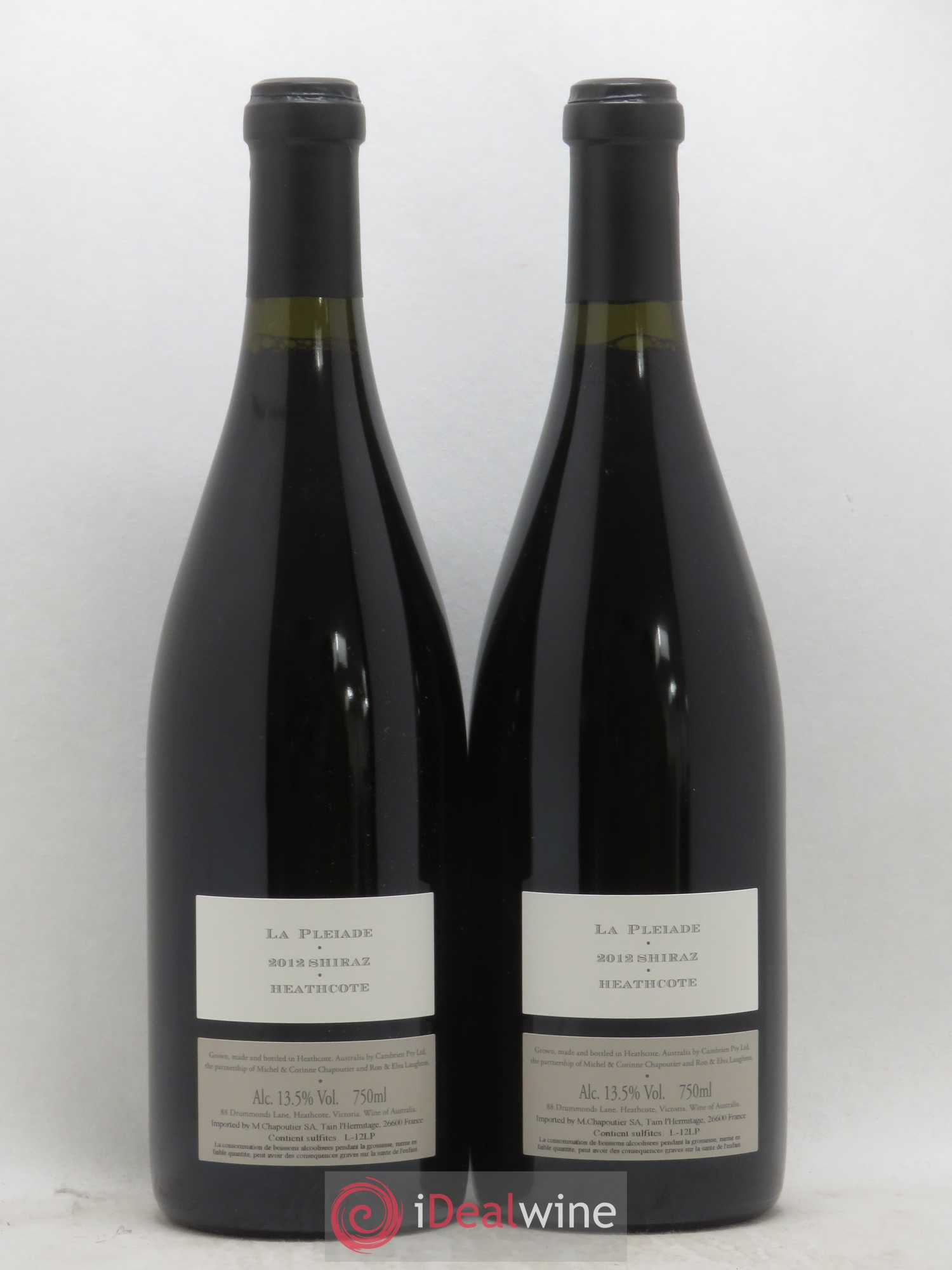 Australie Cambrien La Pleiade Chapoutier 2012 - Lot de 2 bouteilles - 1
