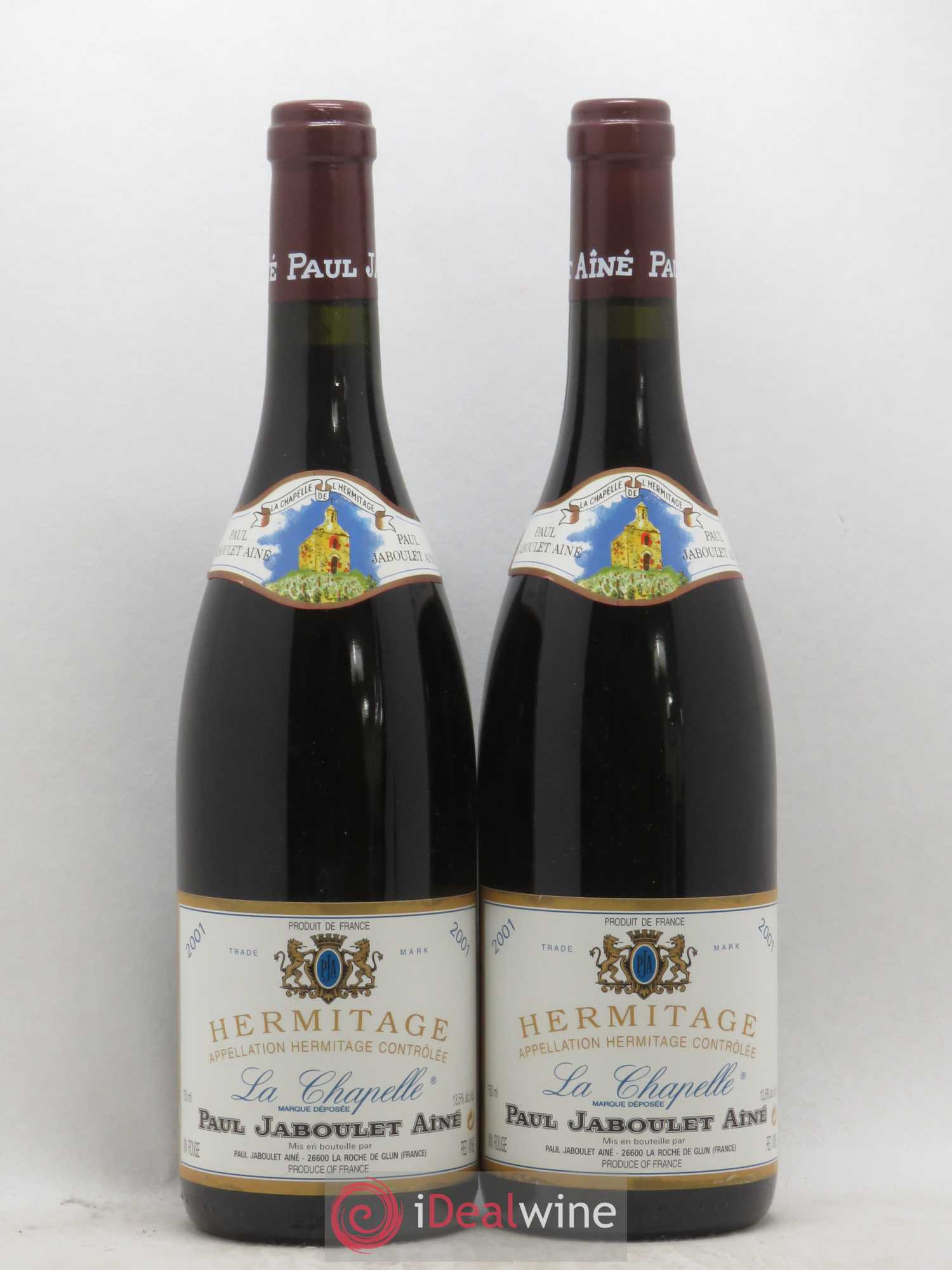 Hermitage La Chapelle Paul Jaboulet Ainé 2001 - Lot de 2 bouteilles - 0