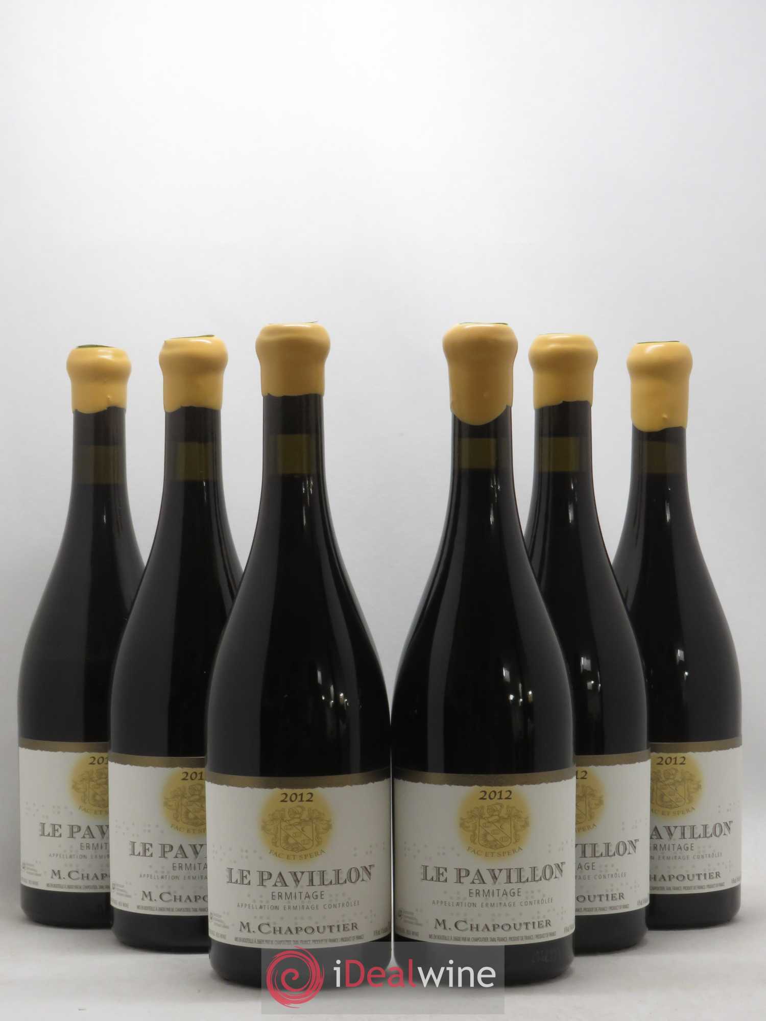 Hermitage Ermitage Le Pavillon Chapoutier 2012 - Lot de 6 bouteilles - 0