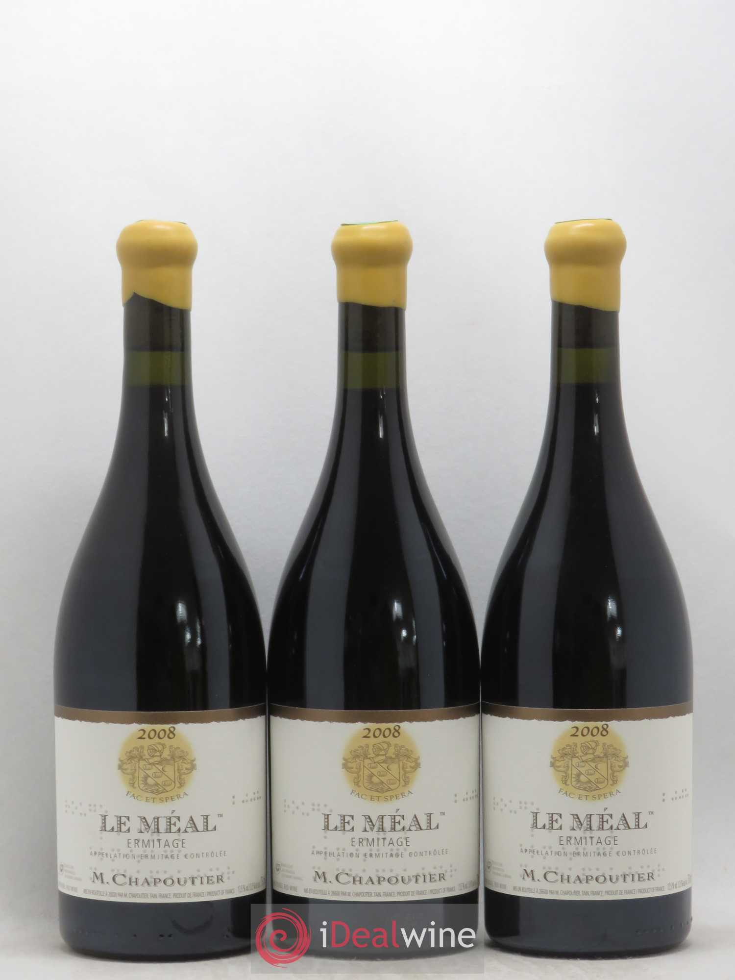 Hermitage Ermitage Le Méal Chapoutier 2008 - Lot de 6 bouteilles - 1