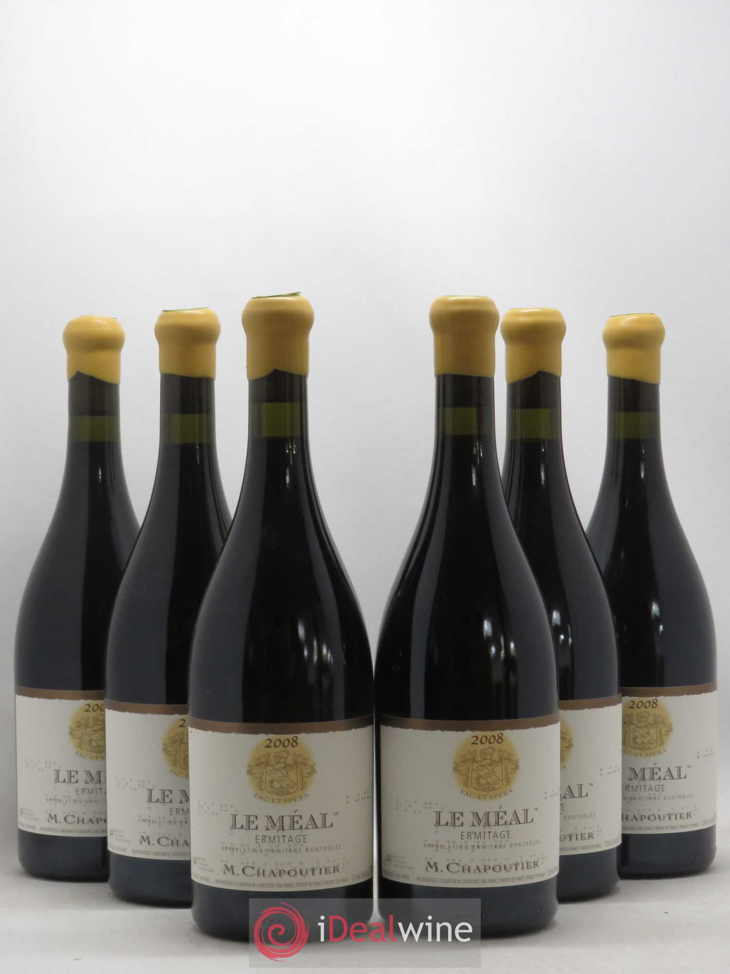 Hermitage Ermitage Le Méal Chapoutier 2008 - Lot de 6 bouteilles - 0