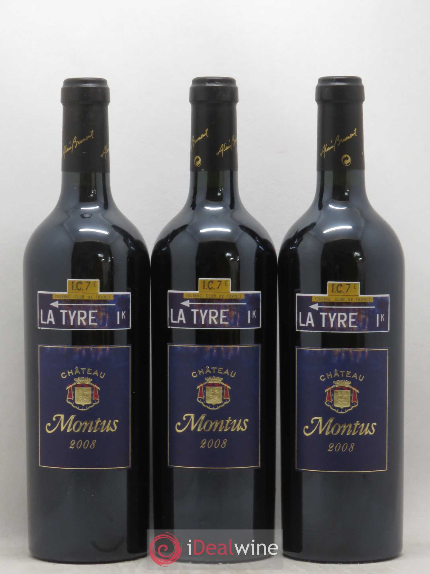 Madiran Château Montus-La Tyre Alain Brumont 2008 - Lot de 6 bouteilles - 1