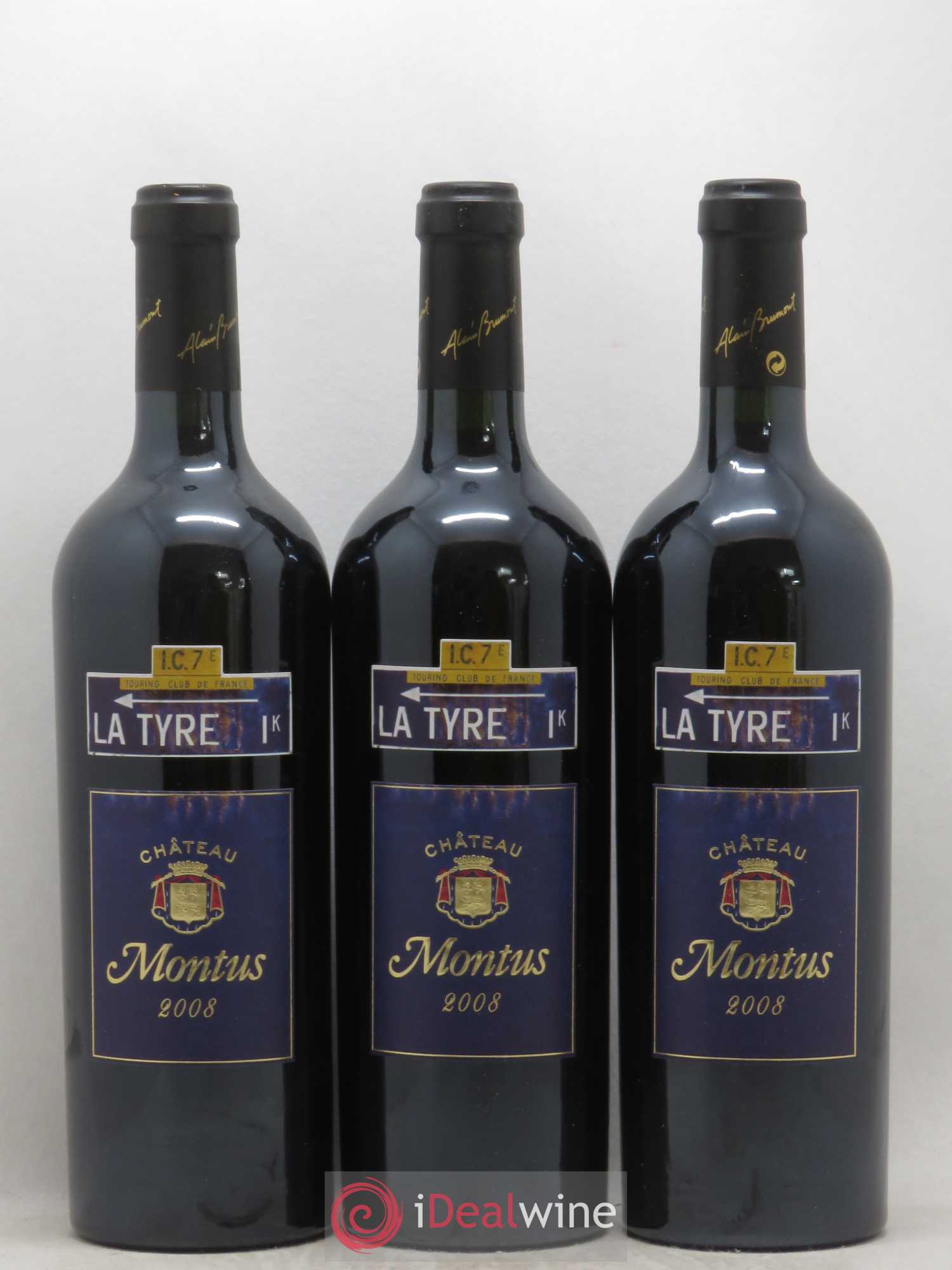 Madiran Château Montus-La Tyre Alain Brumont 2008 - Lot de 6 bouteilles - 1