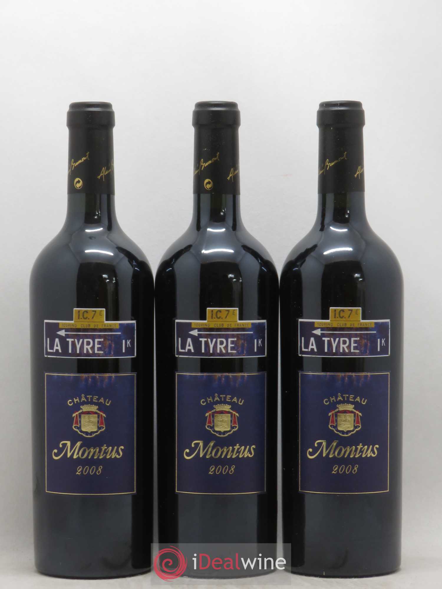 Madiran Château Montus-La Tyre Alain Brumont 2008 - Lot de 5 bouteilles - 1