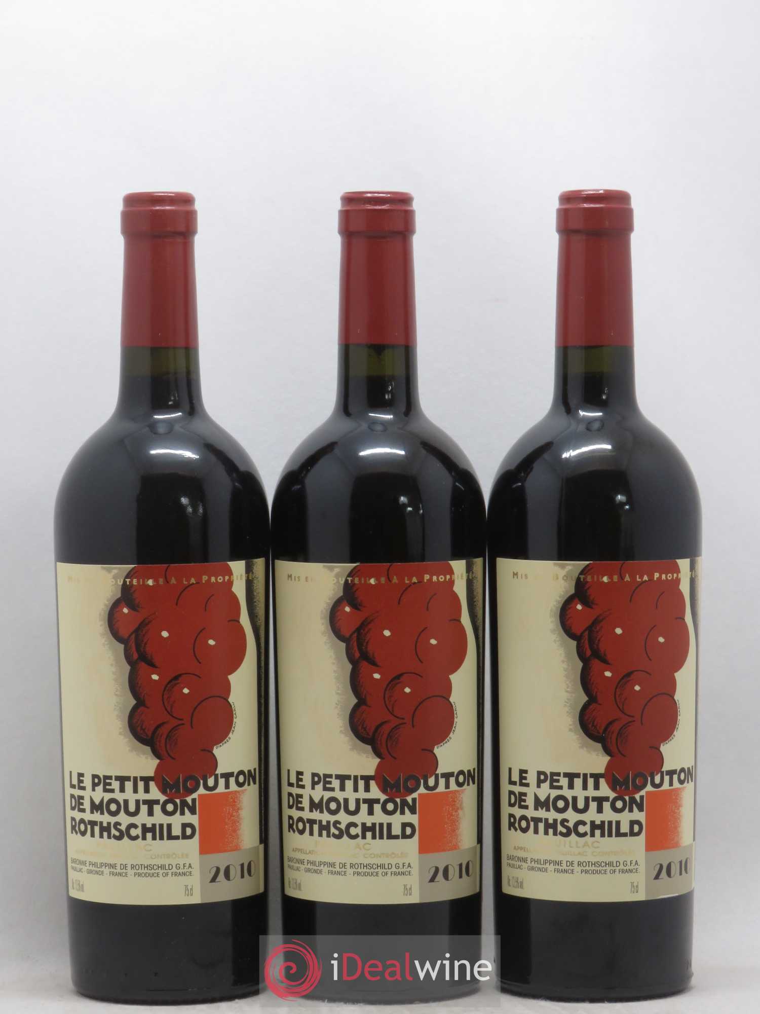 Petit Mouton Second Vin 2010 - Lot de 6 bouteilles - 1