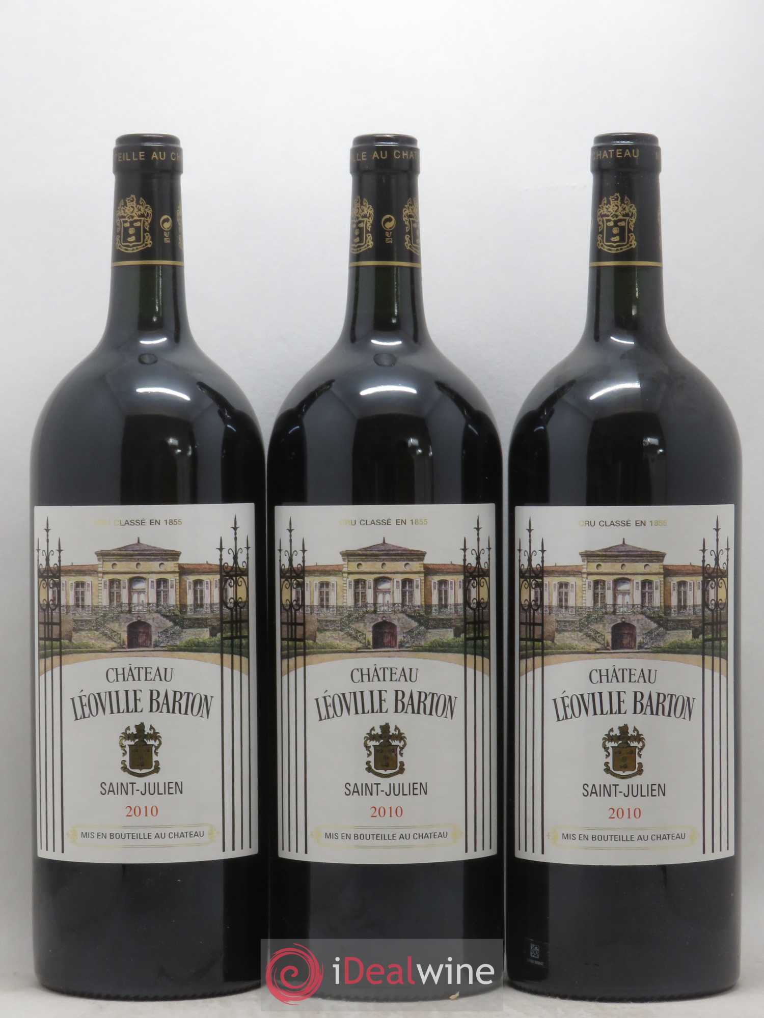 Château Léoville Barton 2ème Grand Cru Classé 2010 - Lot de 3 magnums - 0