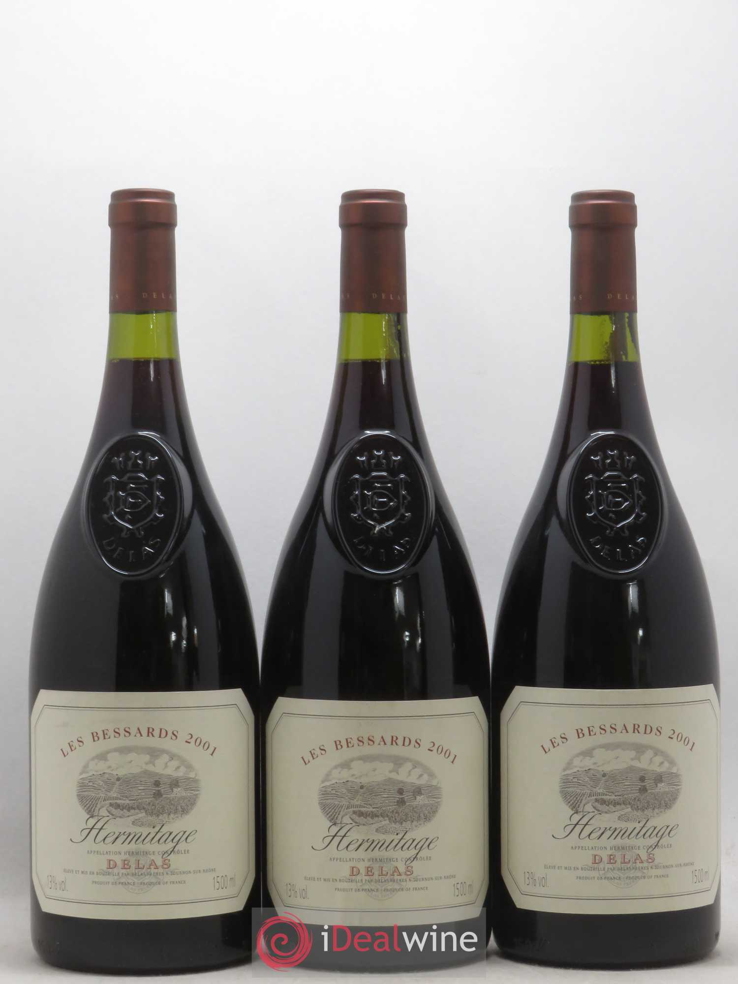 Hermitage Les Bessards Delas Frères 2001 - Lot de 3 magnums - 0