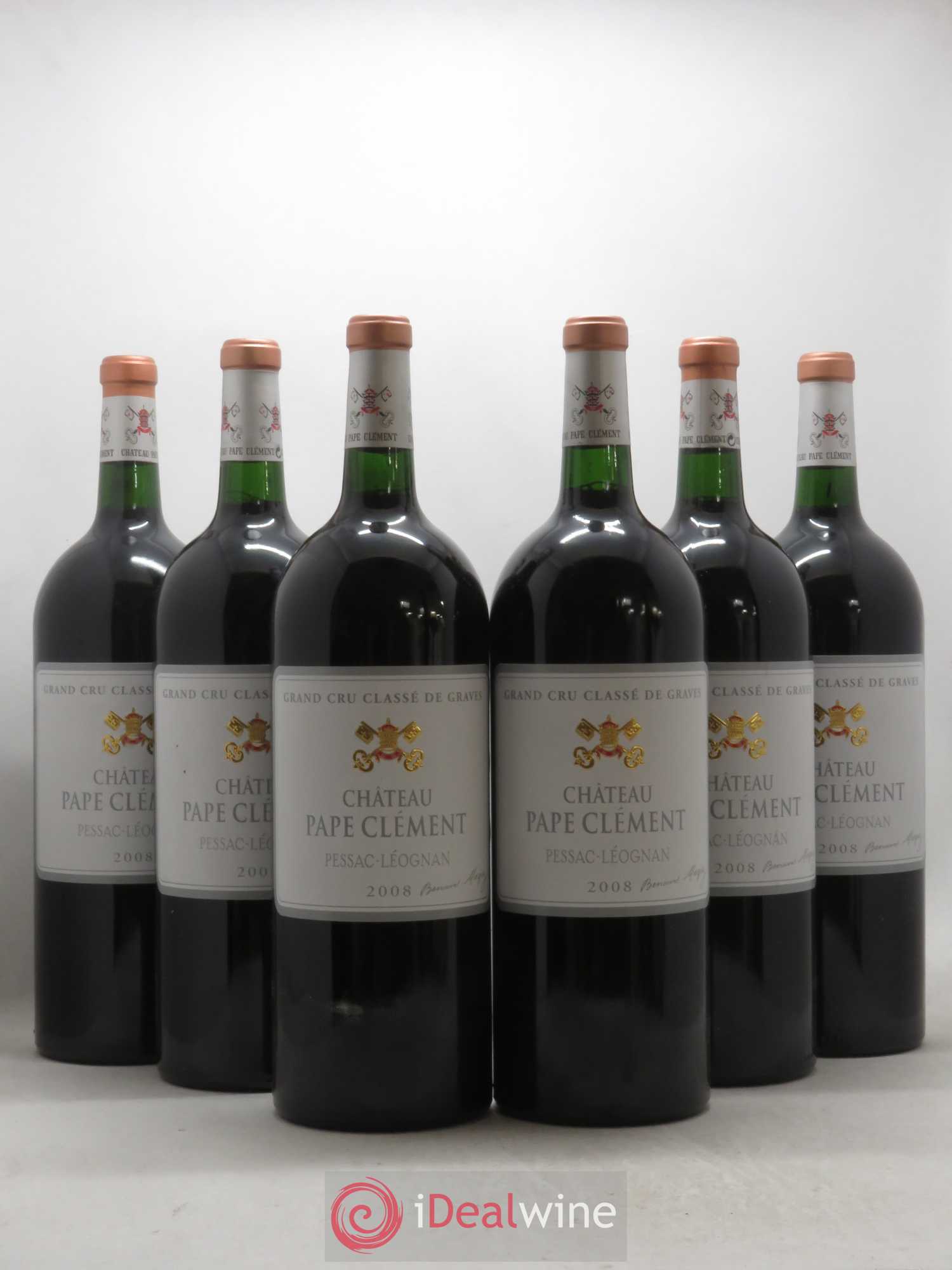 Château Pape Clément Cru Classé de Graves 2008 - Lot de 6 magnums - 0