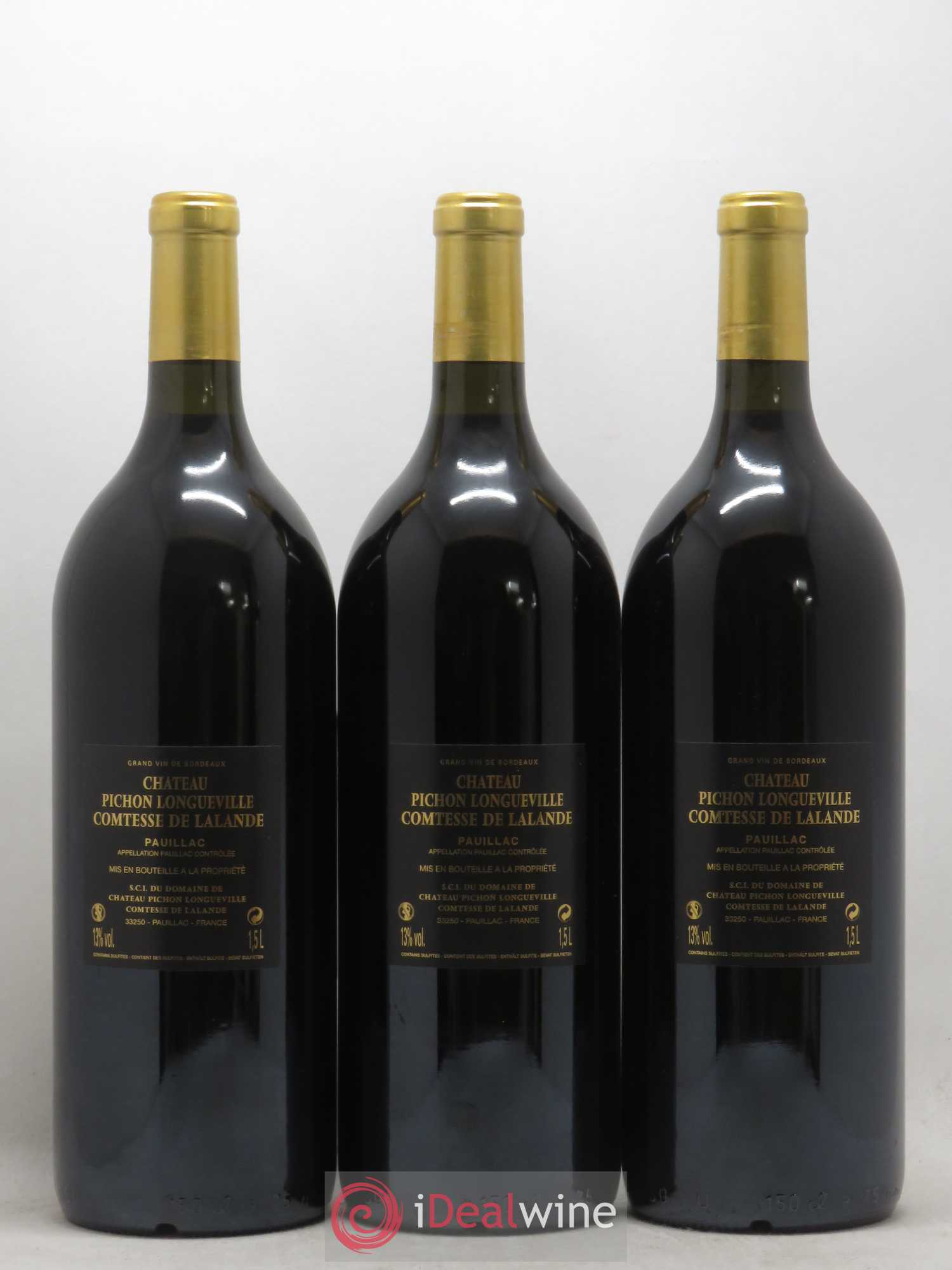 Château Pichon Longueville Comtesse de Lalande 2ème Grand Cru Classé 2008 - Lot de 3 magnums - 1