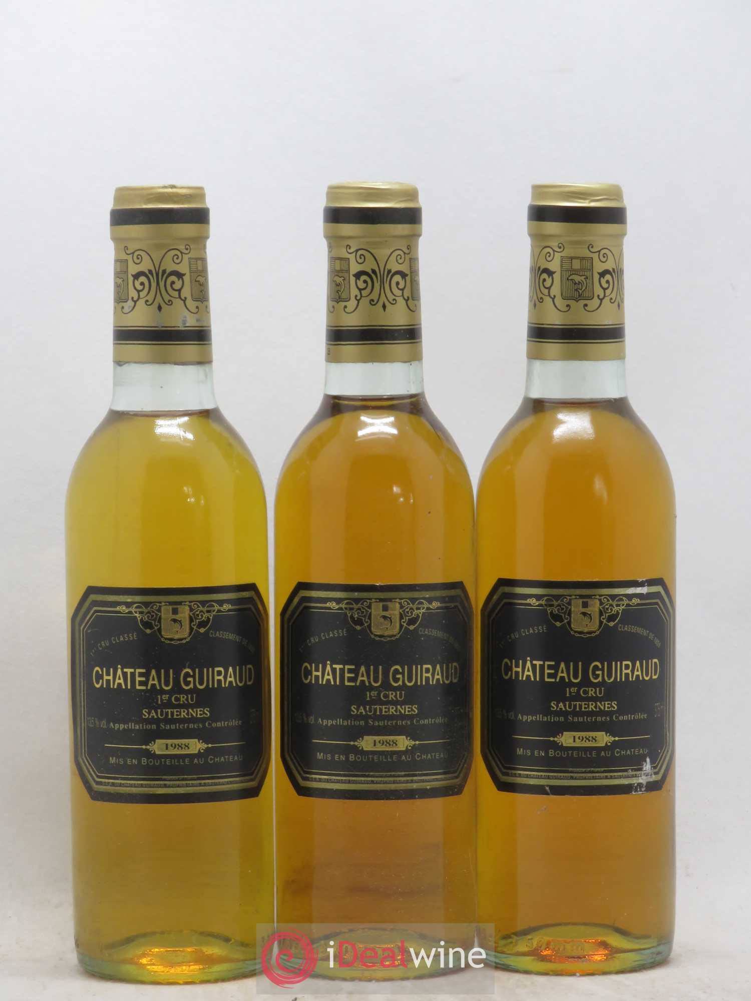 Château Guiraud 1er Grand Cru Classé 1988 - Posten von 6 Demi-Flaschen - 1