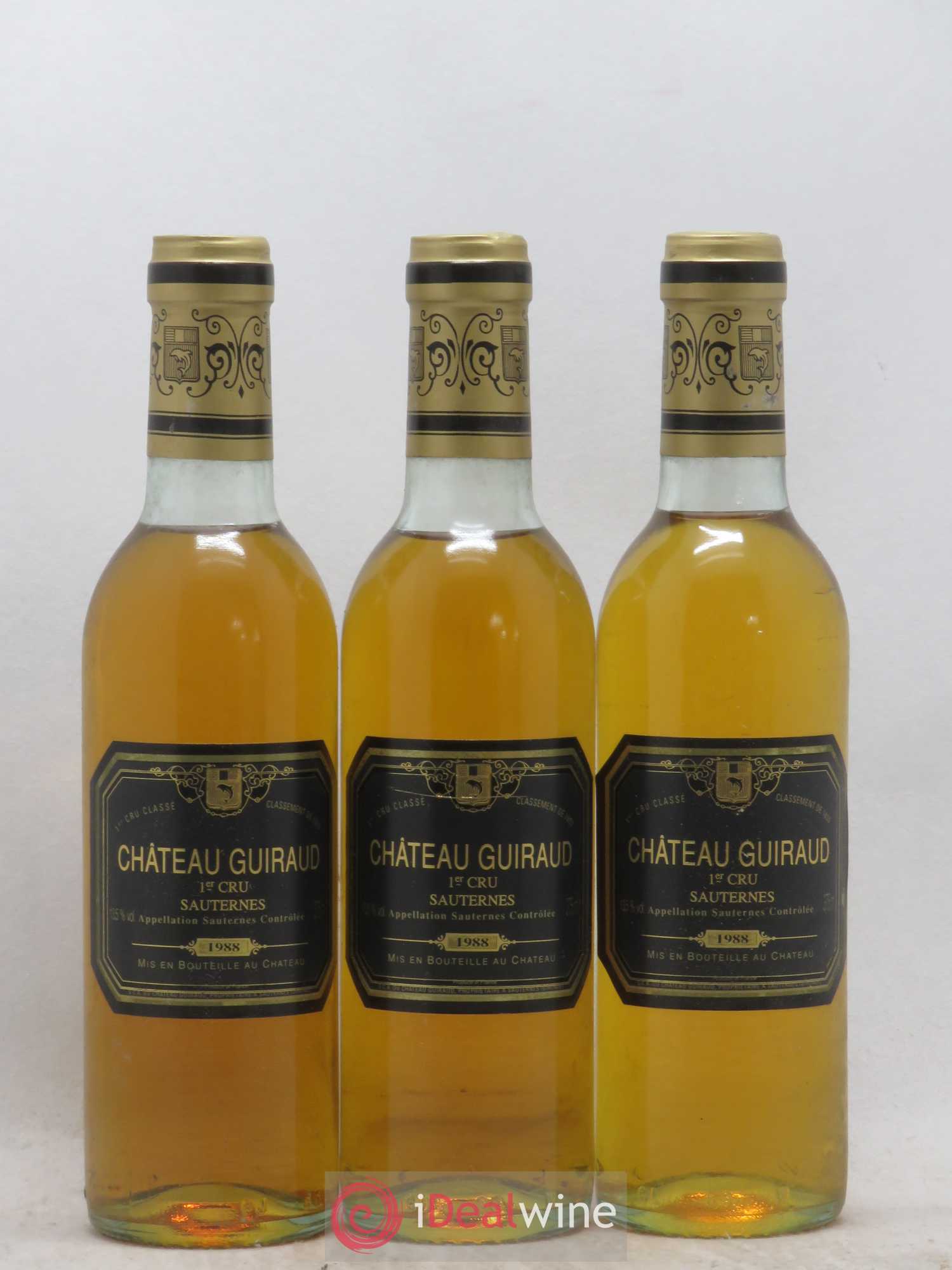 Château Guiraud 1er Grand Cru Classé 1988 - Posten von 6 Demi-Flaschen - 2