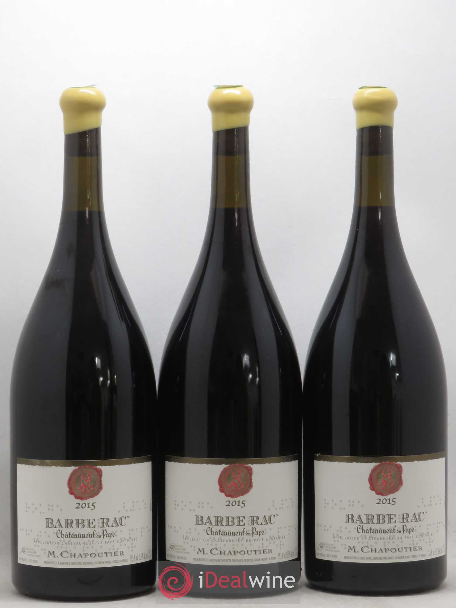 Châteauneuf-du-Pape Barbe Rac Chapoutier 2015 - Lot de 3 magnums - 0