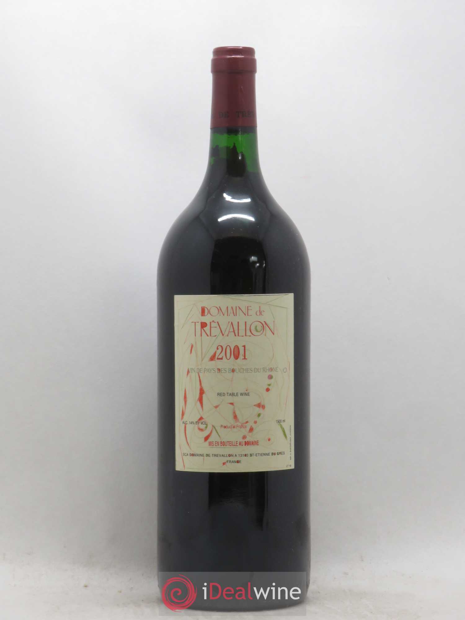 VDP Bouches du Rhône Trévallon (Domaine de) Eloi Dürrbach 2001 - Lot de 1 magnum - 0