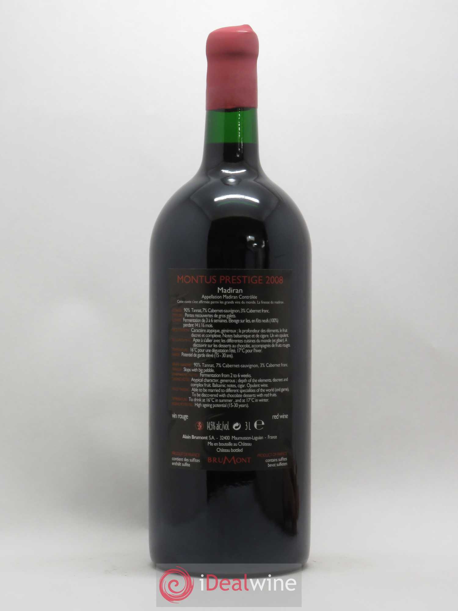 Madiran Château Montus-Prestige Alain Brumont 2008 - Lotto di 1 jéroboam - 1
