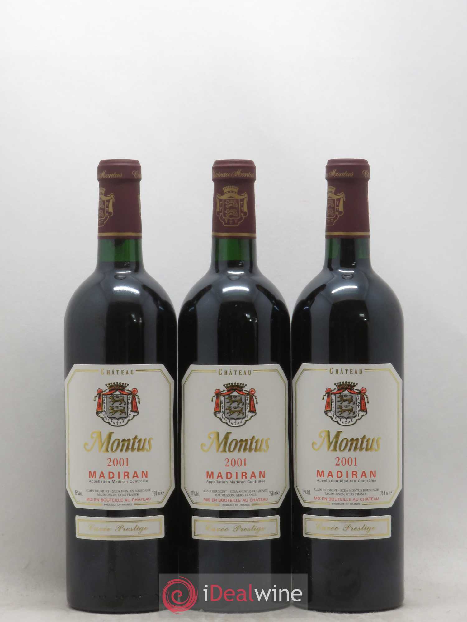 Madiran Château Montus-Prestige Alain Brumont 2001 - Lot de 6 bouteilles - 2