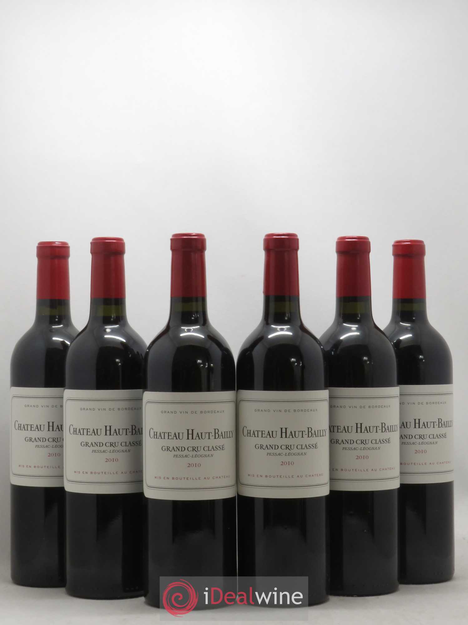 Château Haut-Bailly Cru Classé de Graves 2010 - Lot de 6 bouteilles - 0