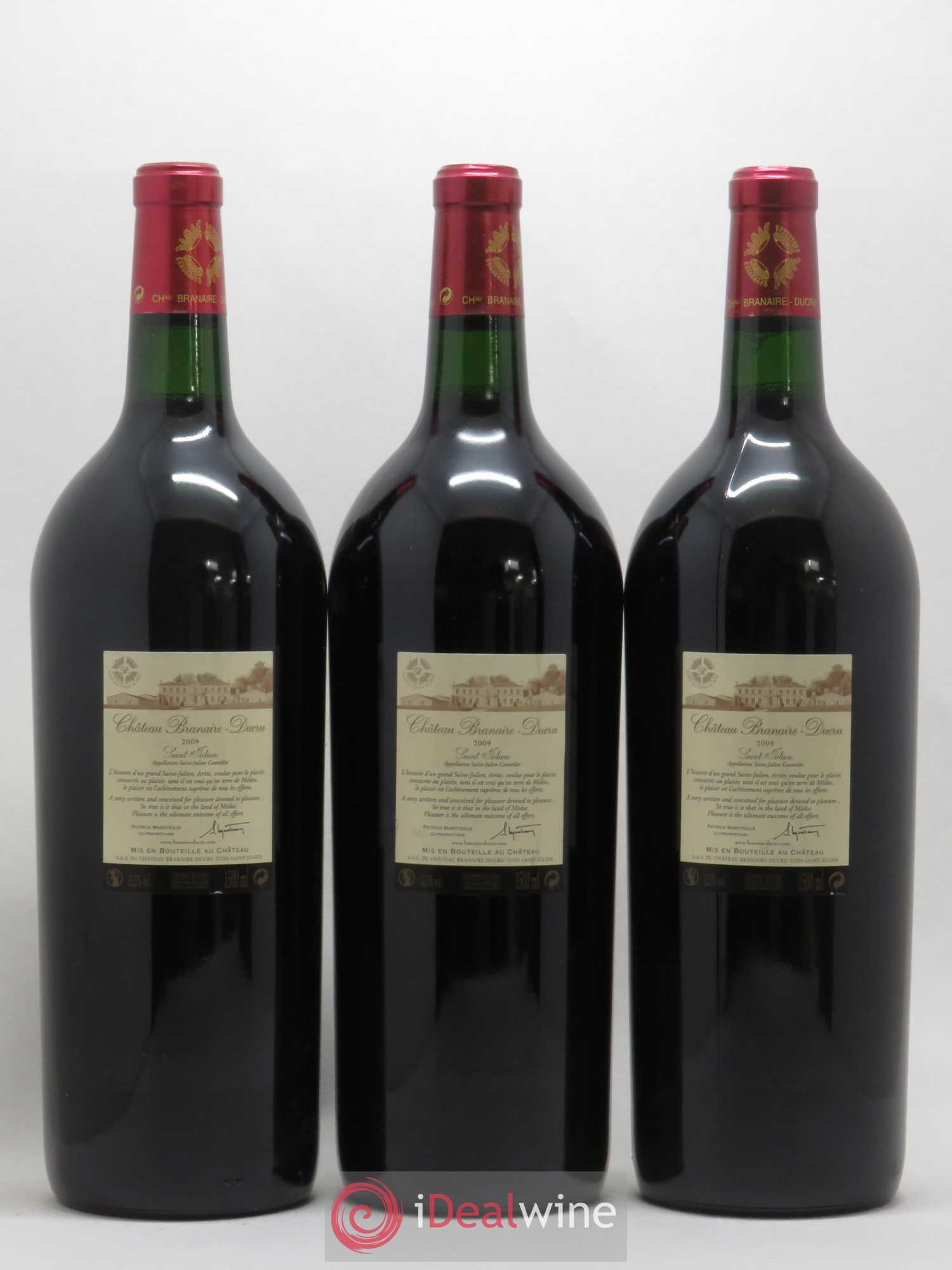 Château Branaire Ducru 4ème Grand Cru Classé 2009 - Lot de 3 magnums - 1