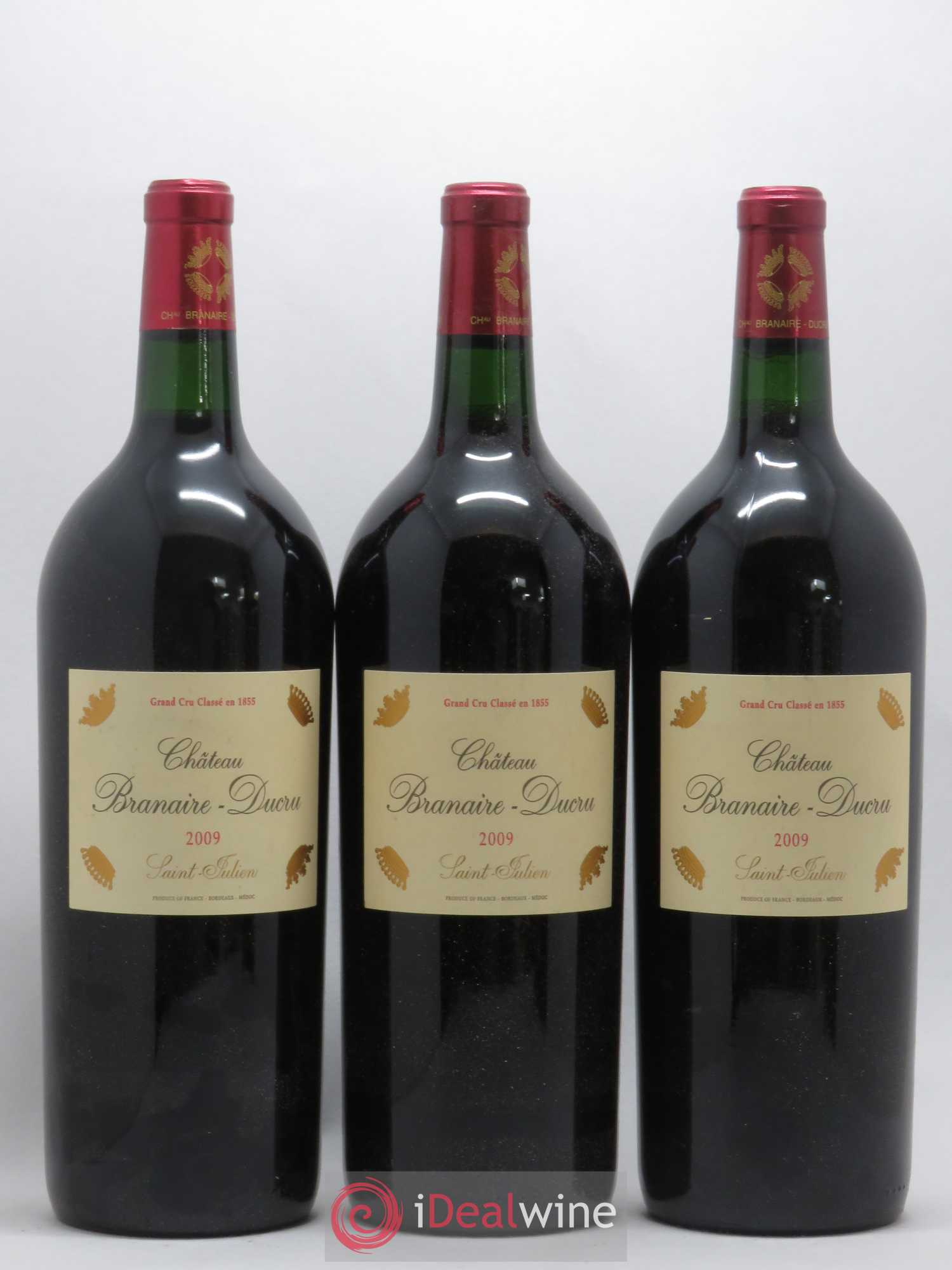 Château Branaire Ducru 4ème Grand Cru Classé 2009 - Lot de 3 magnums - 0