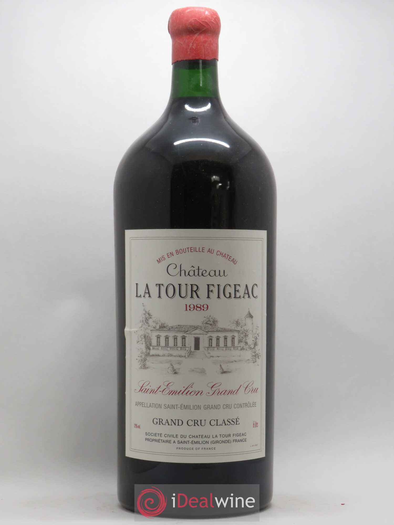 Château la Tour Figeac Grand Cru Classé 1989 - Lot de 1 mathusalem - 0