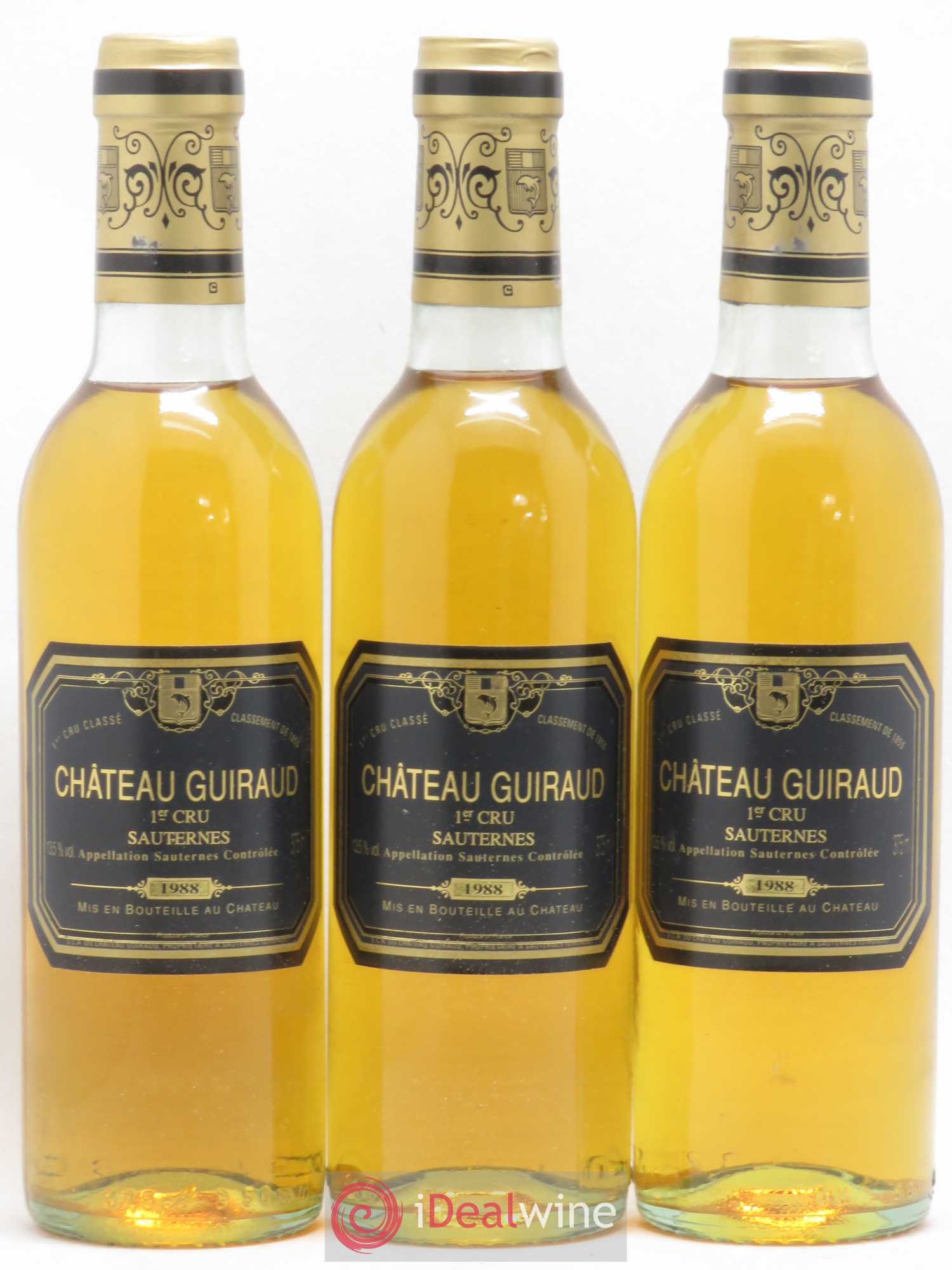 Château Guiraud 1er Grand Cru Classé 1988 - Posten von 24 Demi-Flaschen - 4