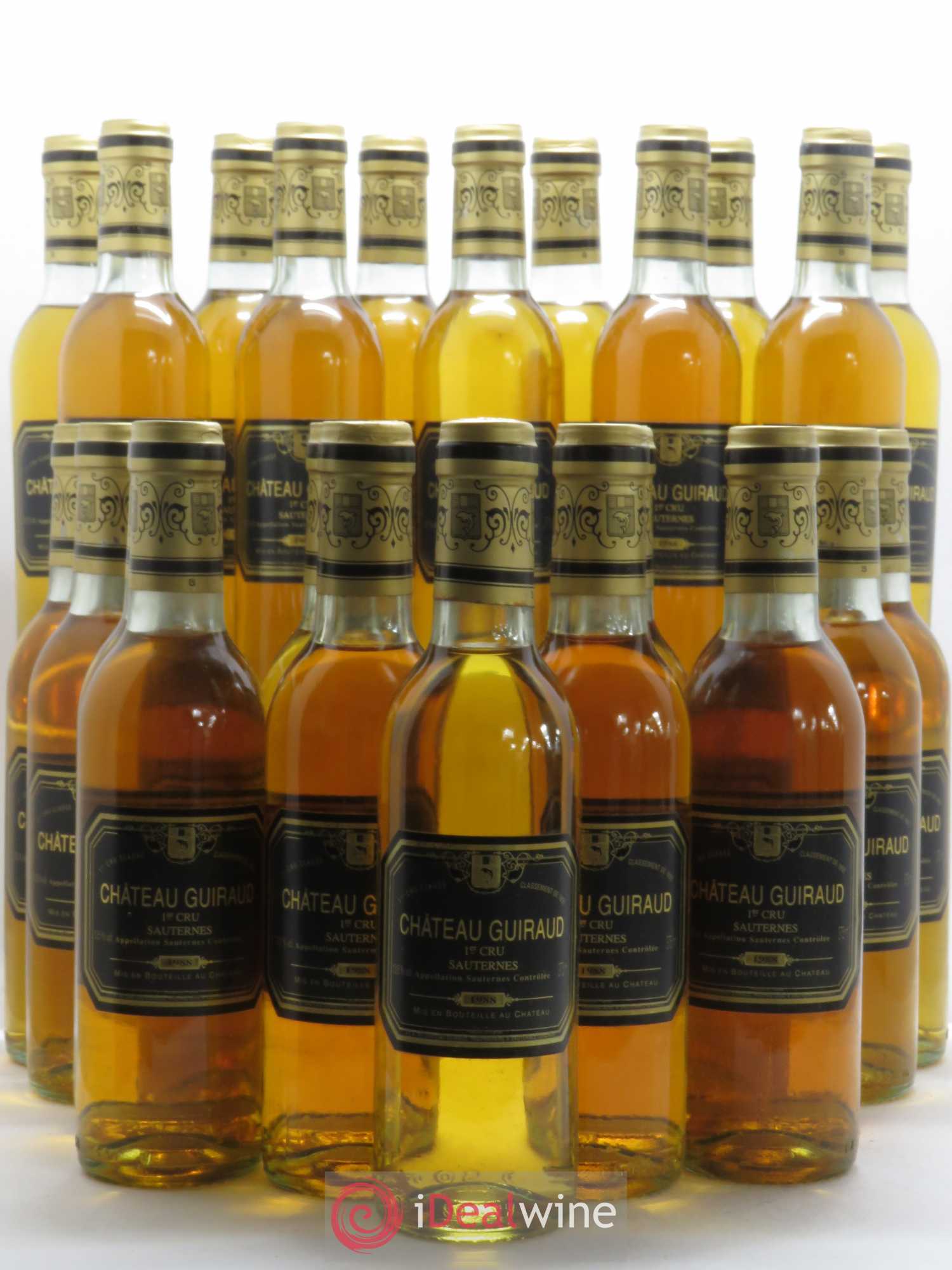 Château Guiraud 1er Grand Cru Classé 1988 - Posten von 24 Demi-Flaschen - 0