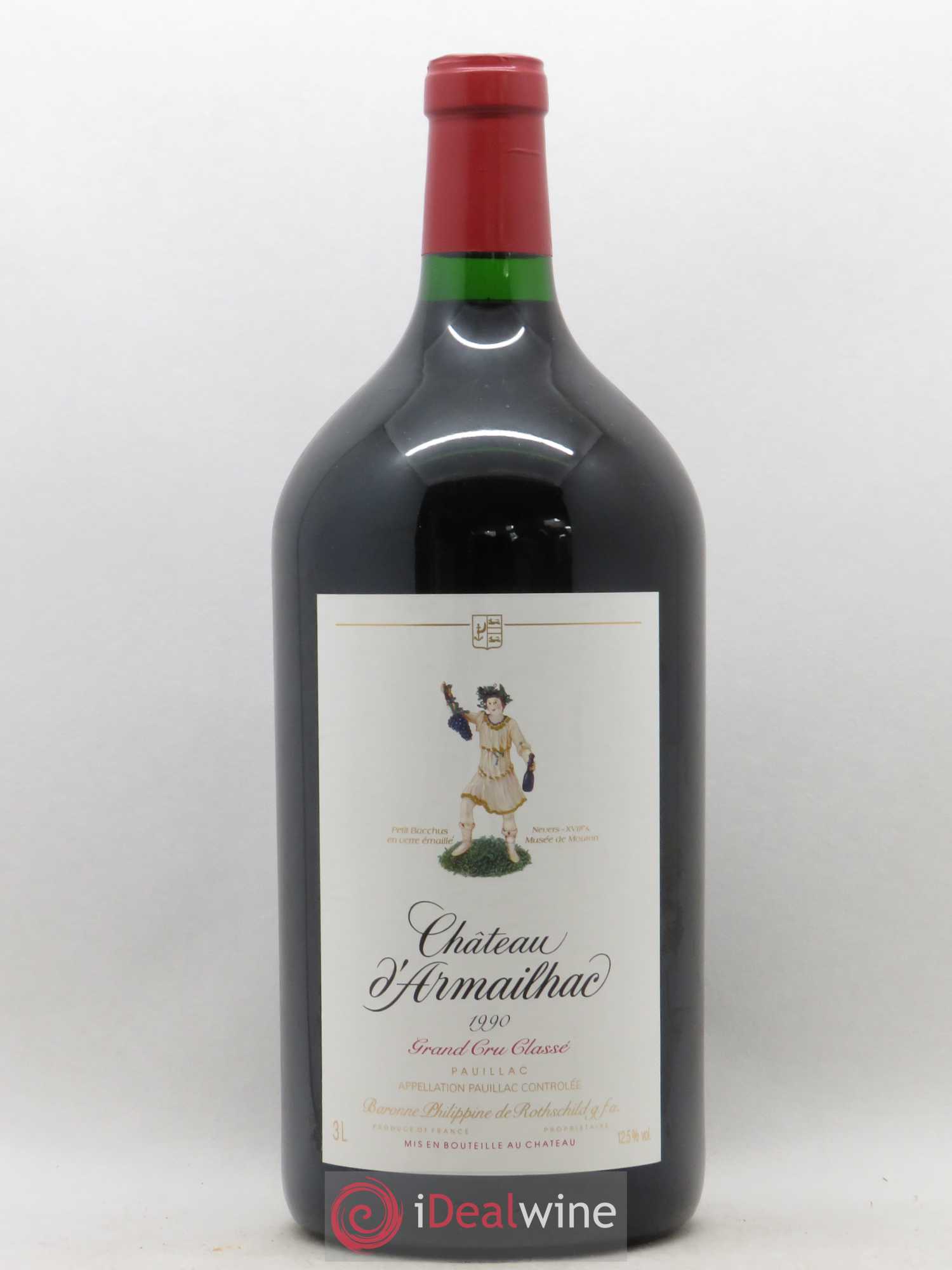 Château d' Armailhac - Mouton Baron(ne) Philippe 5ème Grand Cru Classé 1990 - Lot of 1 double magnum - 0