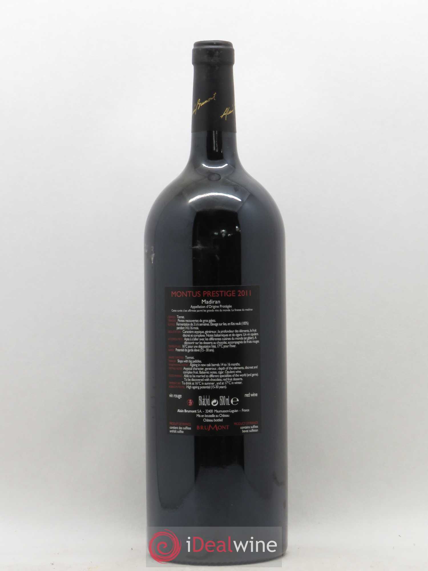 Madiran Château Montus-Prestige Alain Brumont 2011 - Lot de 1 magnum - 1