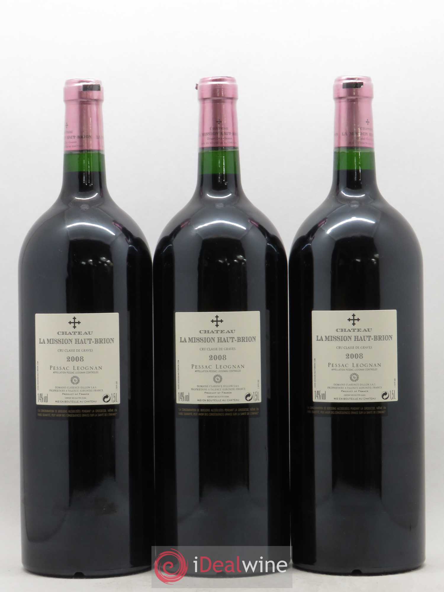 Château la Mission Haut-Brion Cru Classé de Graves 2008 - Lot de 6 magnums - 2