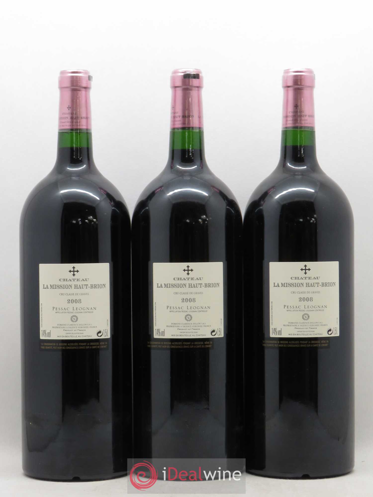 Château la Mission Haut-Brion Cru Classé de Graves 2008 - Lot de 6 magnums - 4