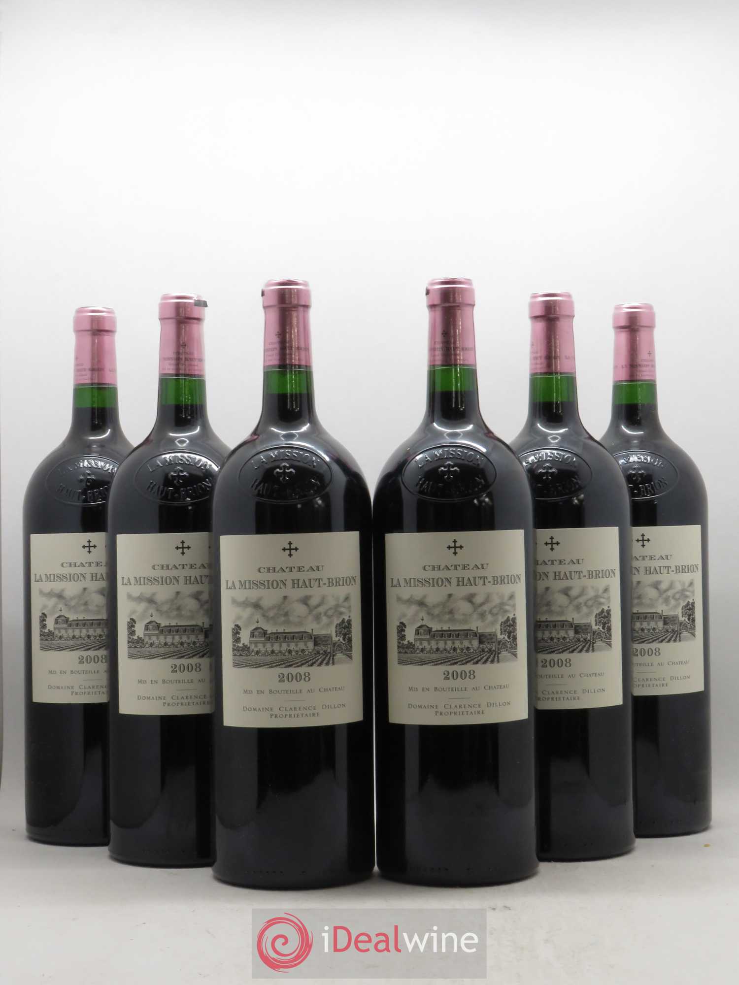 Château la Mission Haut-Brion Cru Classé de Graves 2008 - Lot de 6 magnums - 0