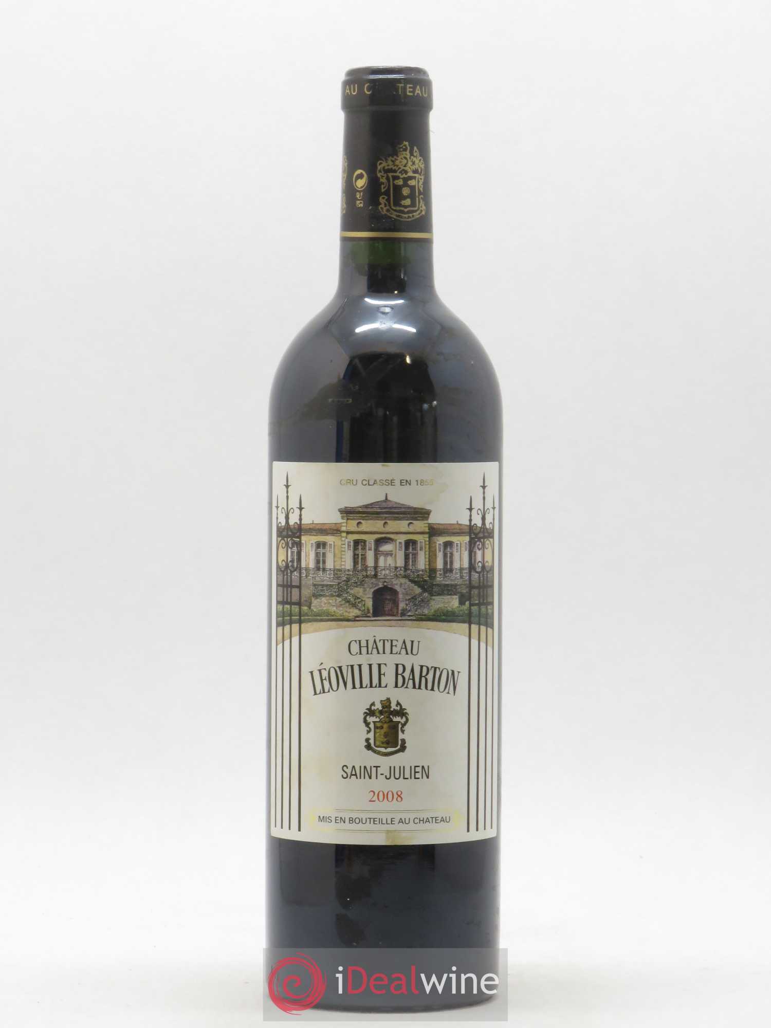 Château Léoville Barton 2ème Grand Cru Classé 2008 - Lot de 1 bouteille - 0