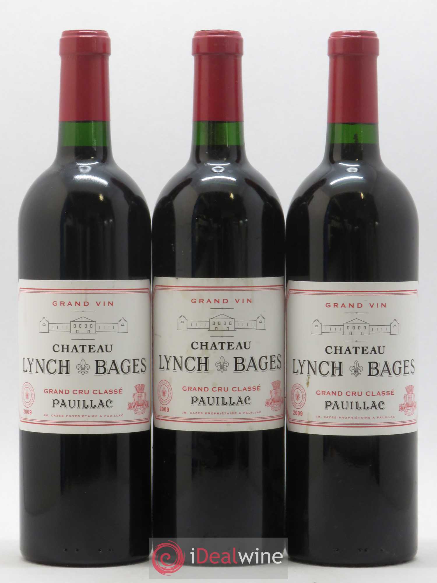 Château Lynch Bages 5ème Grand Cru Classé 2009 - Lot de 3 bouteilles - 0