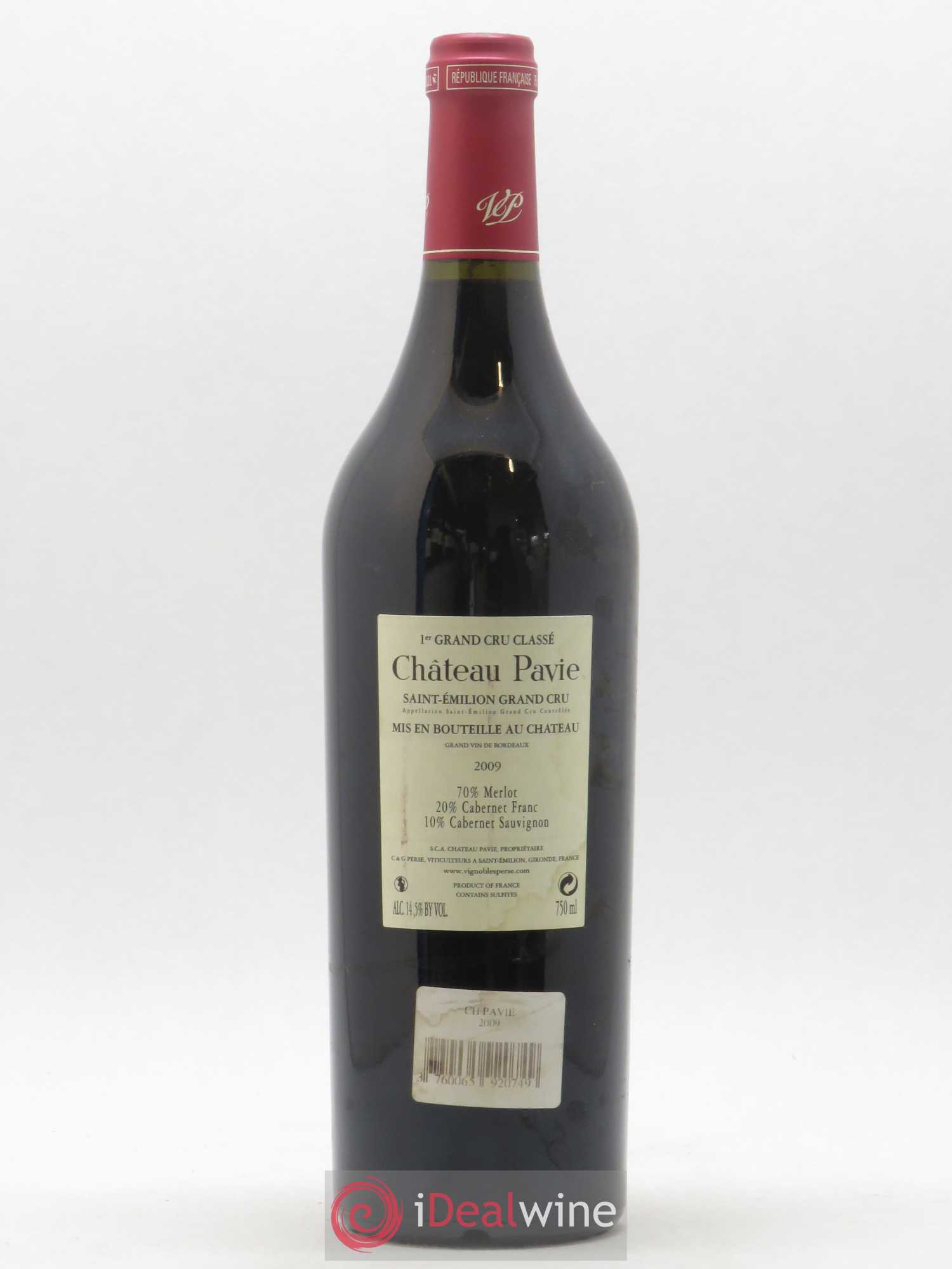 Château Pavie 1er Grand Cru Classé A 2009 - Lot de 1 bouteille - 1
