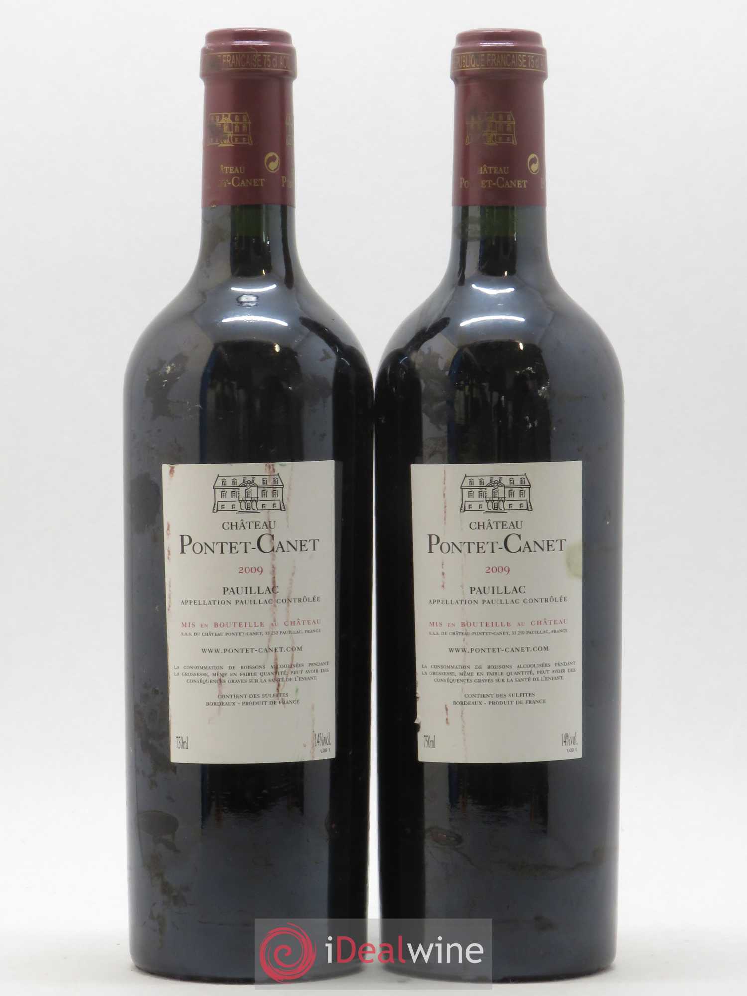Château Pontet Canet 5ème Grand Cru Classé 2009 - Lot de 2 bouteilles - 1