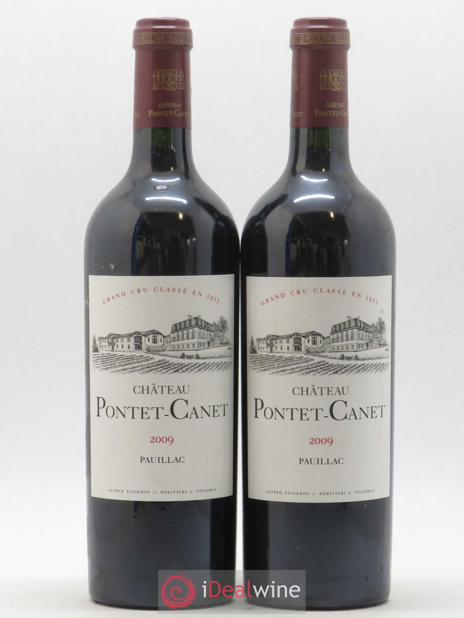 Château Pontet Canet 5ème Grand Cru Classé 2009 - Lot de 2 bouteilles - 0