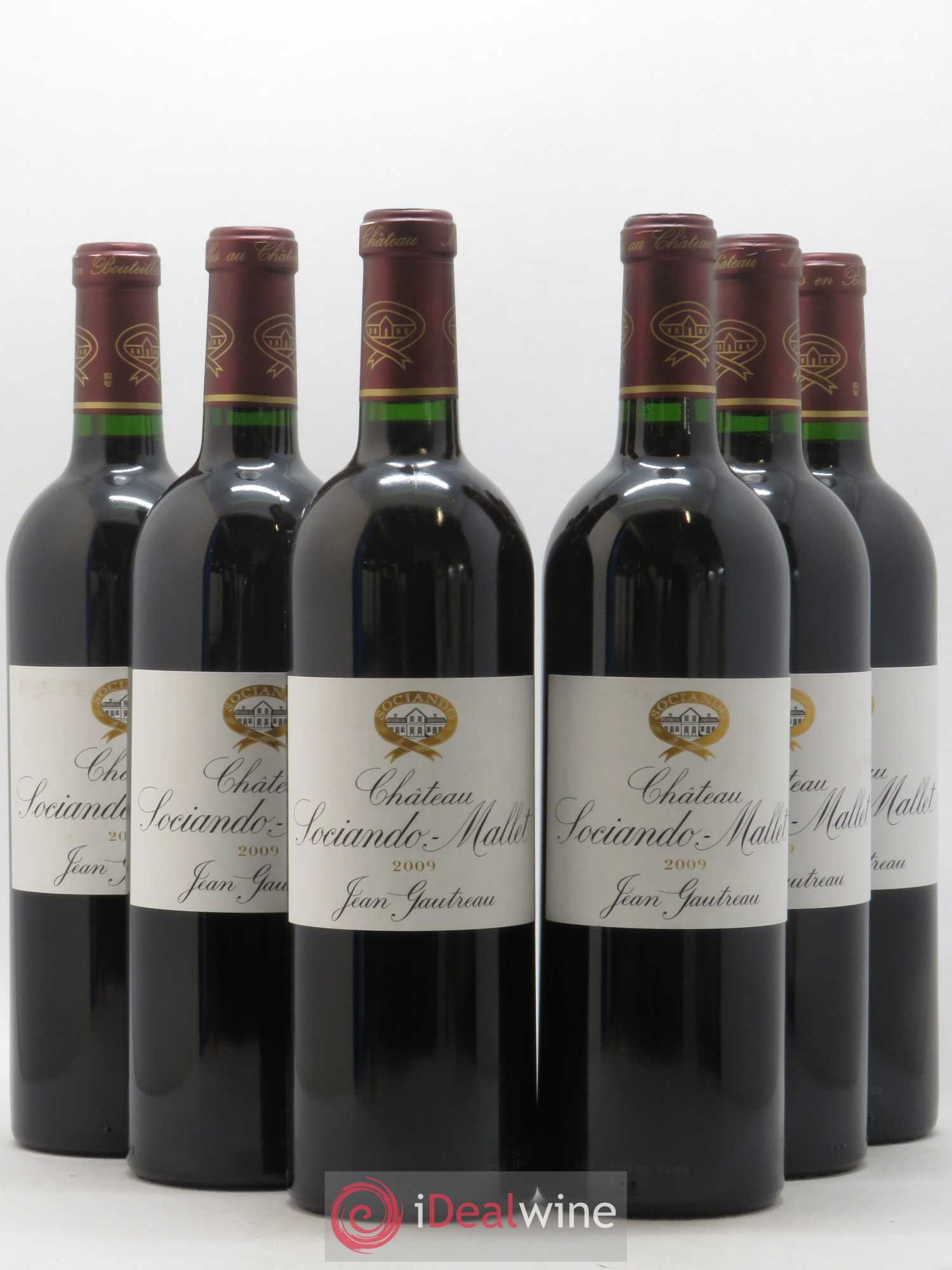 Château Sociando Mallet 2009 - Lot de 6 bouteilles - 0