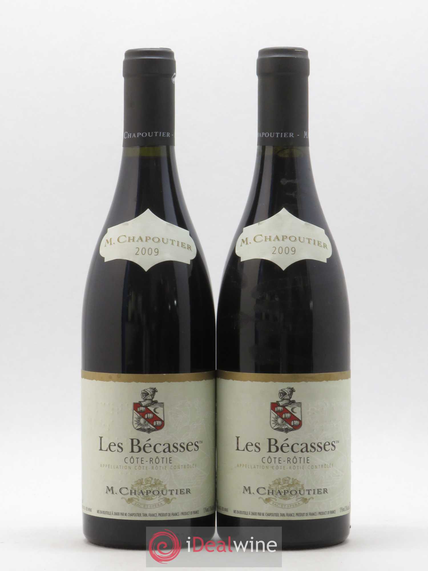 Côte-Rôtie Les Bécasses Chapoutier 2009 - Lot de 2 bouteilles - 0