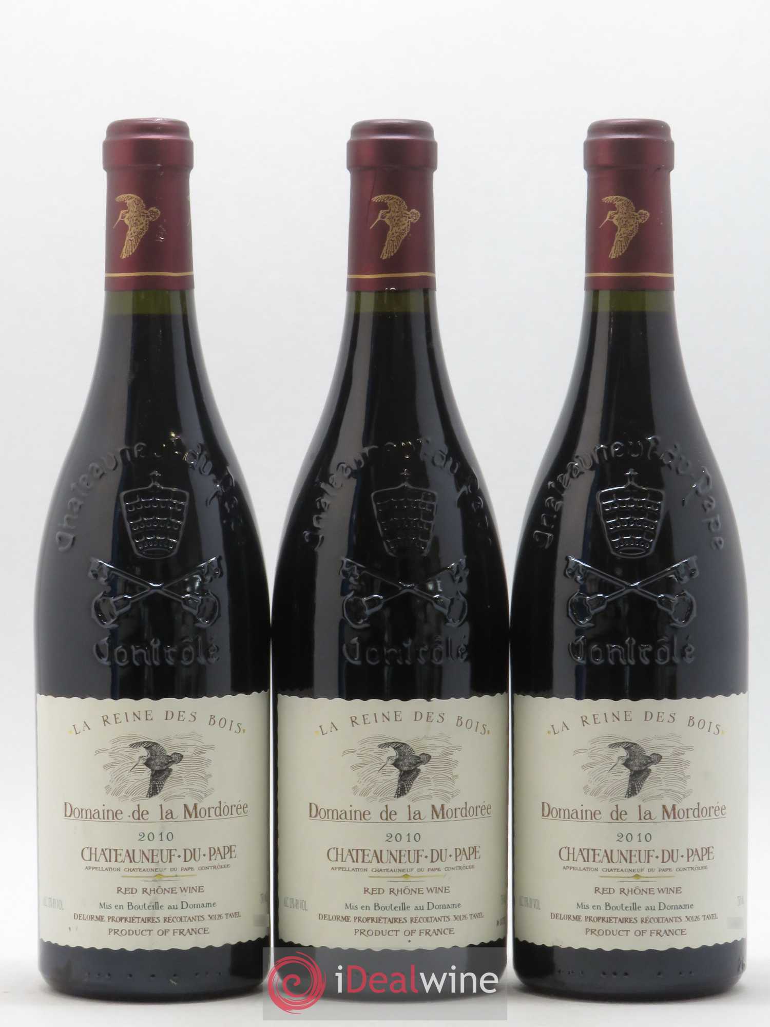 Châteauneuf-du-Pape Cuvée de la Reine des Bois La Mordorée (Domaine de) 2010 - Lot de 3 bouteilles - 0