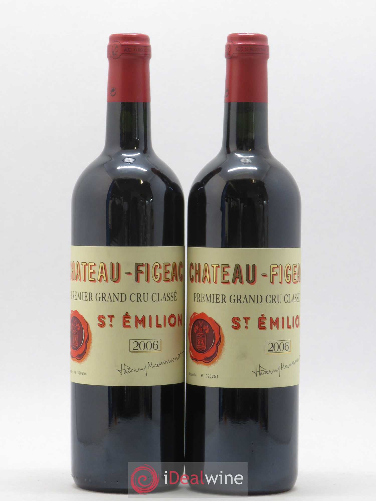 Château Figeac 1er Grand Cru Classé A 2006 - Lot de 2 bouteilles - 0