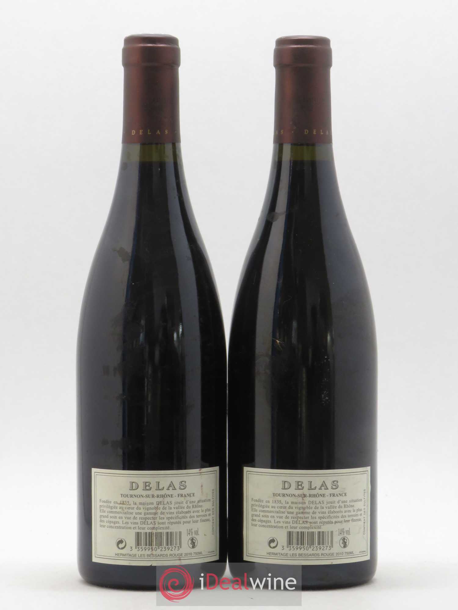 Hermitage Les Bessards Delas Frères 2010 - Lot de 2 bouteilles - 1
