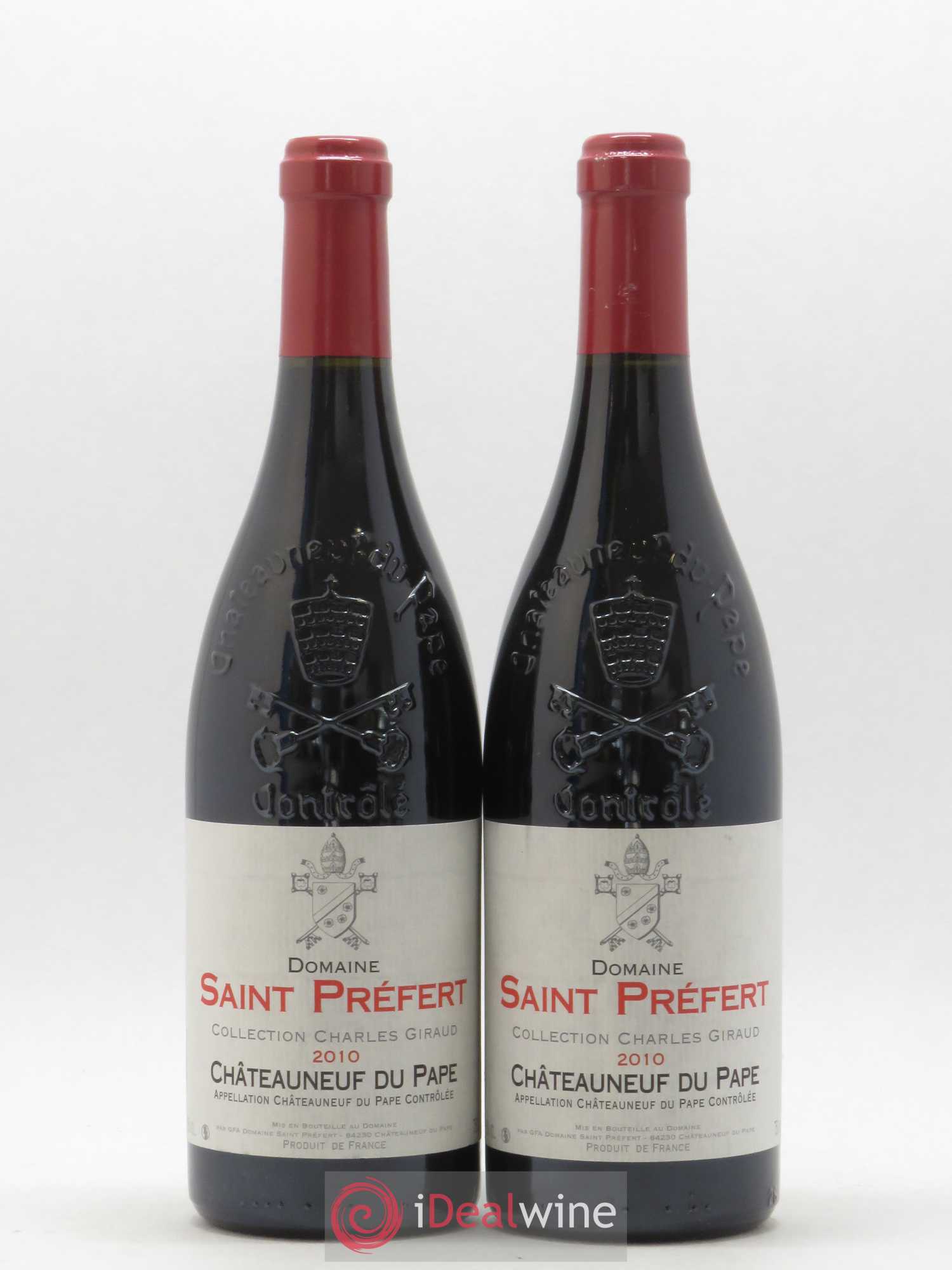 Châteauneuf-du-Pape Collection Charles Giraud Domaine Saint-Préfert 2010 - Lot de 2 bouteilles - 0