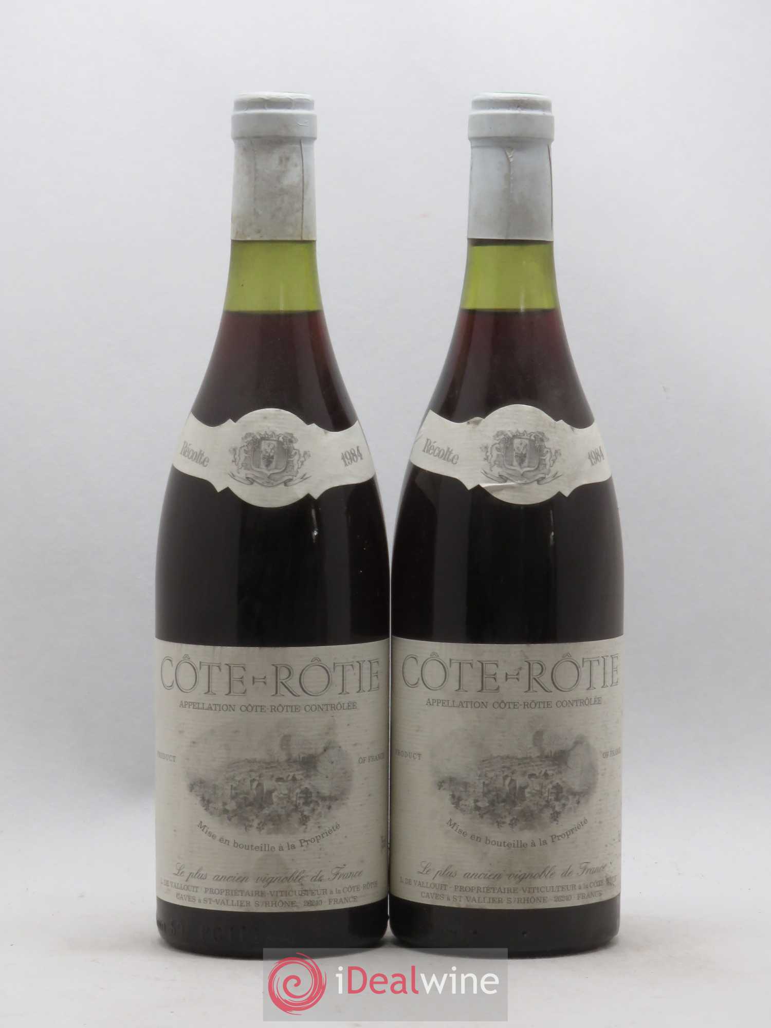 Côte-Rôtie Domaine de Vallouit (sans prix de réserve) 1984 - Posten von 2 Flaschen - 0
