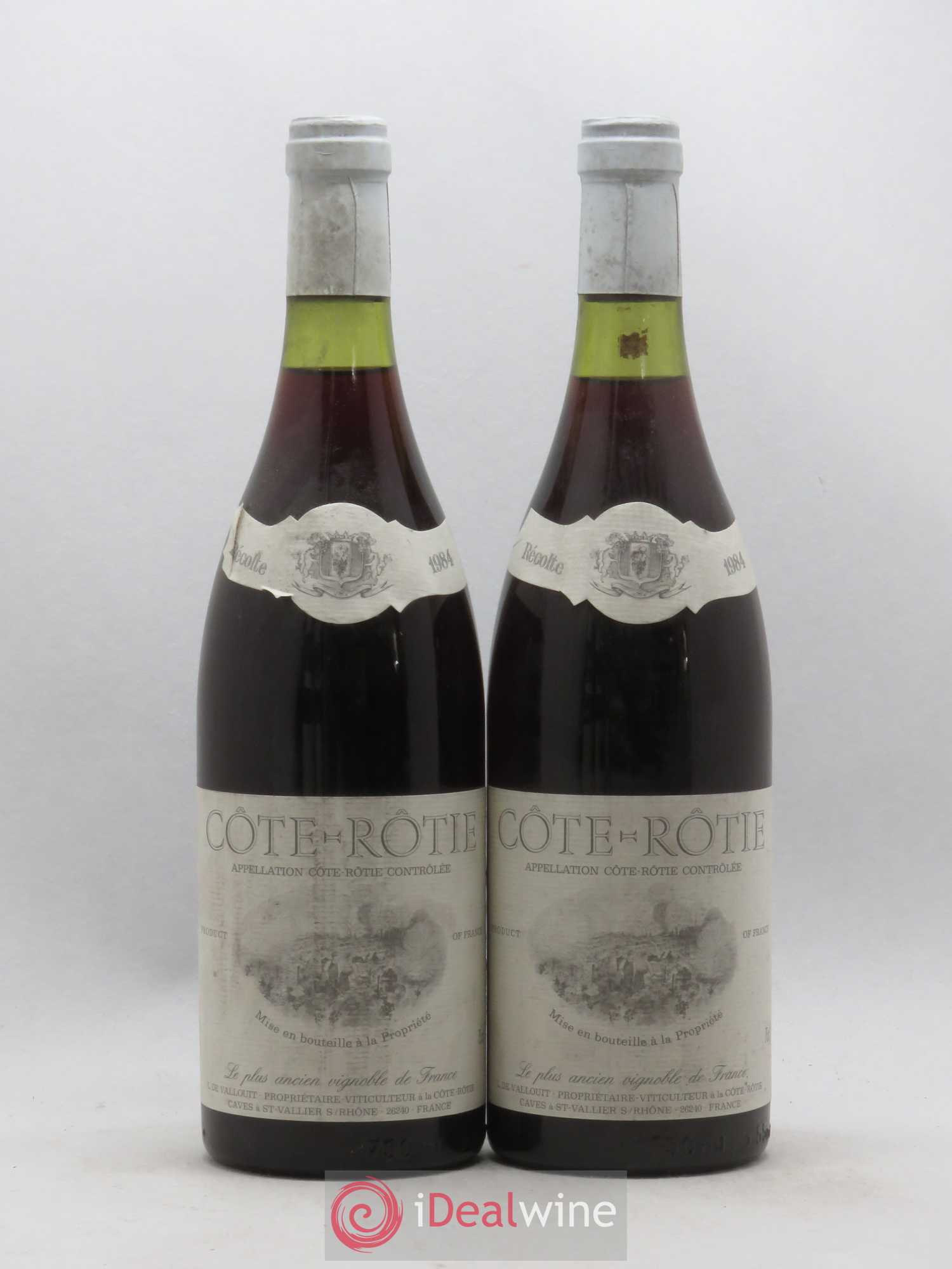 Côte-Rôtie Domaine de Vallouit (sans prix de réserve) 1984 - Posten von 2 Flaschen - 0