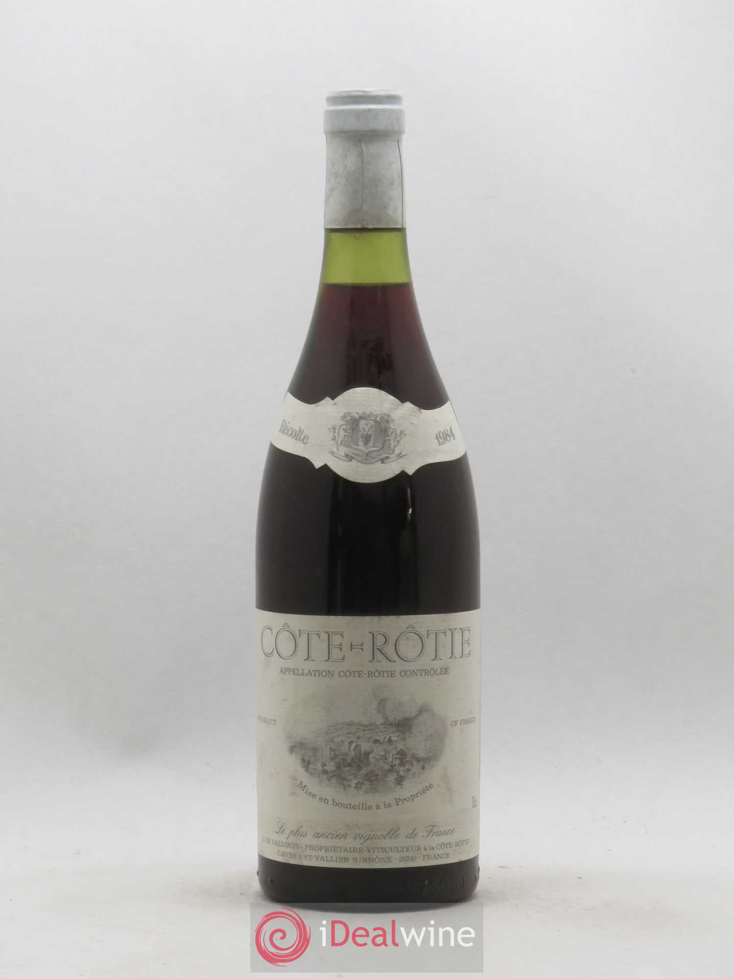 Côte-Rôtie Domaine de Vallouit (sans prix de réserve) 1984 - Posten von 1 Flasche - 0